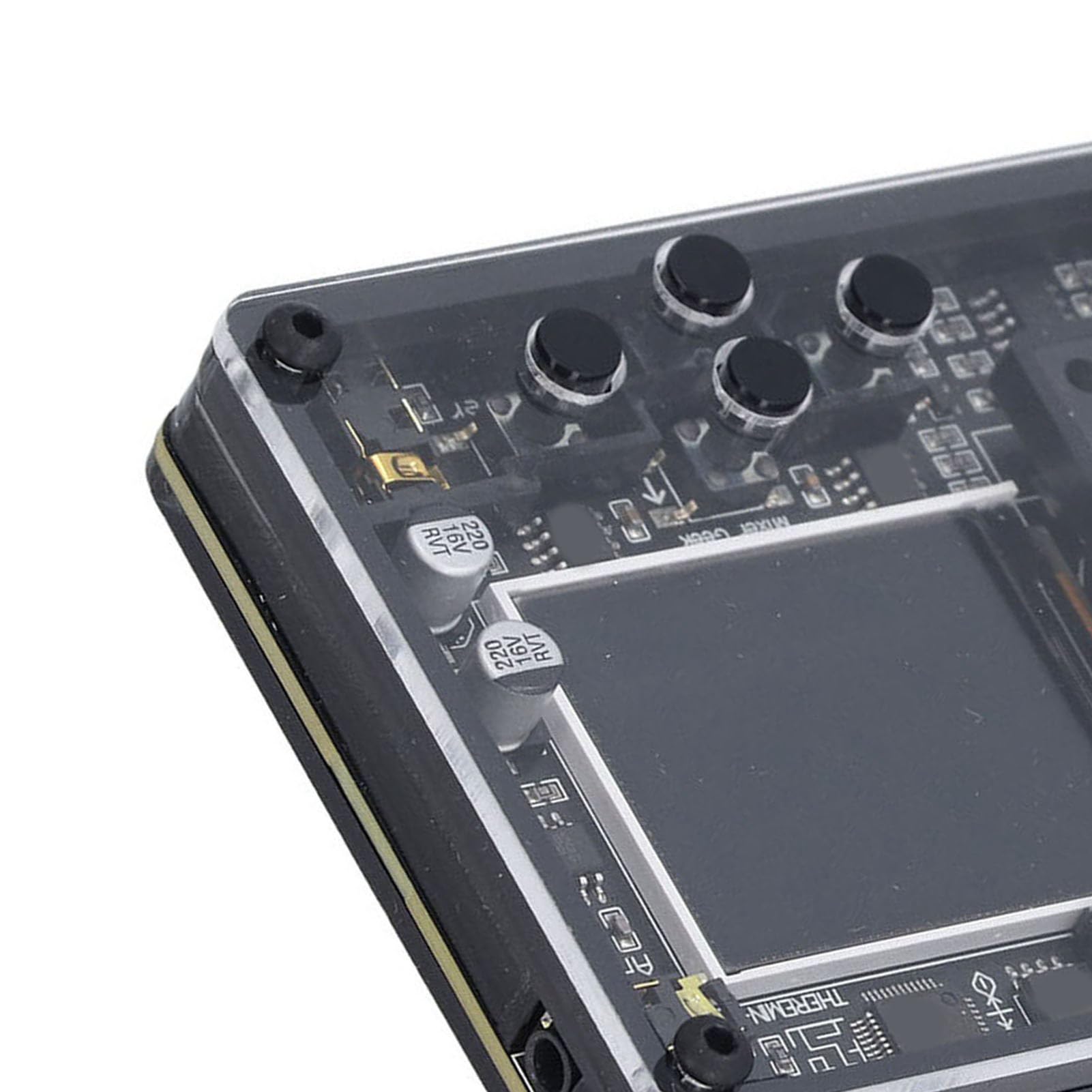Theremin 70 Tonów Dynamiczny Ekran Elektroniczny Instrument Muzyczny dla Entuzjastów Muzyki Wyświetlacz ABS Typu C dla Domowego Studia Mini Theremin