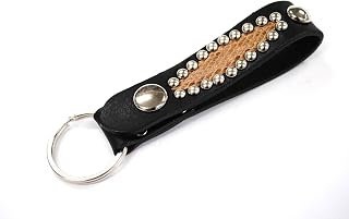 [Bell la bell] 牛革 ハンドメイド ホック付レザーキーホルダー [日本製]