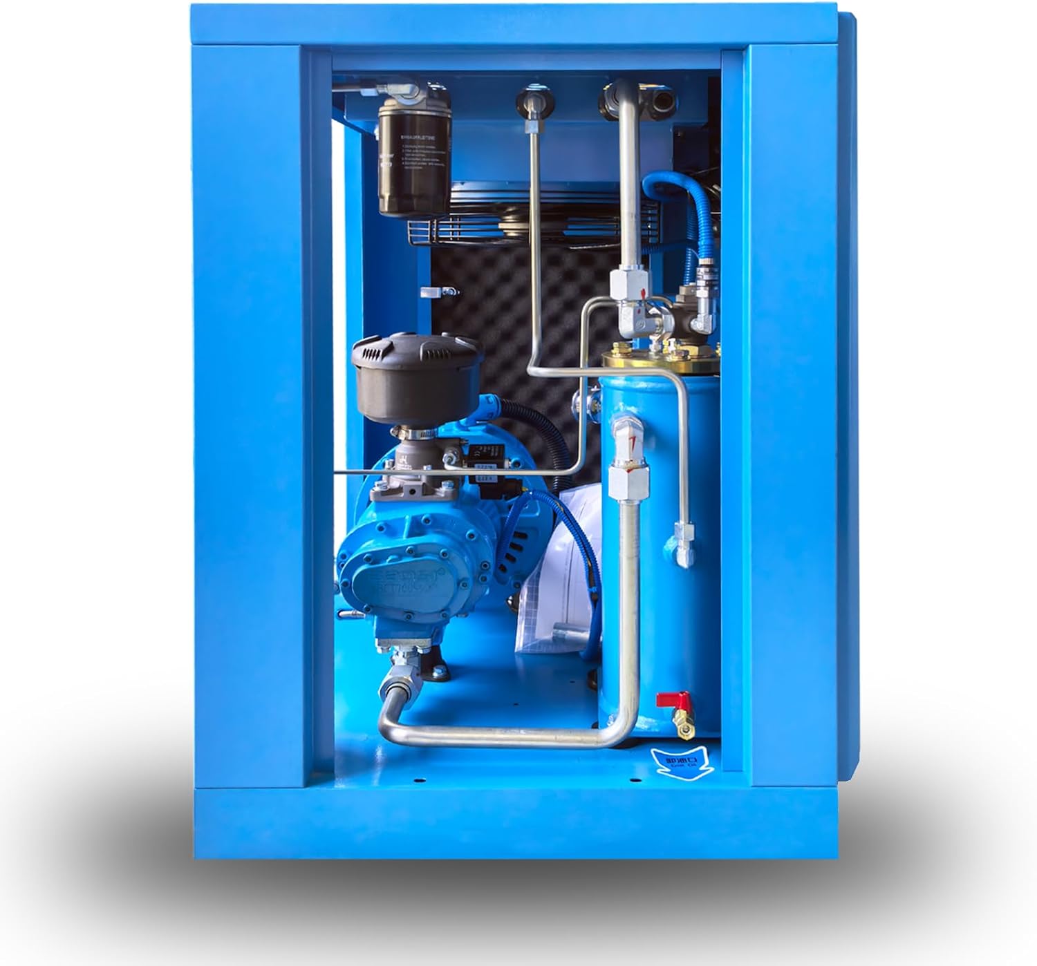 460V 10HP Air Compressor 3-Phase 60Hz Variable Speed Frequency Rotary Screw Air Compressor 39cfm 120 psi Max Pressure Commercial Air industry Compressed System