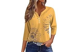 8ball Fleece Casual Women's 3/4 Sleeve Tunic Tops