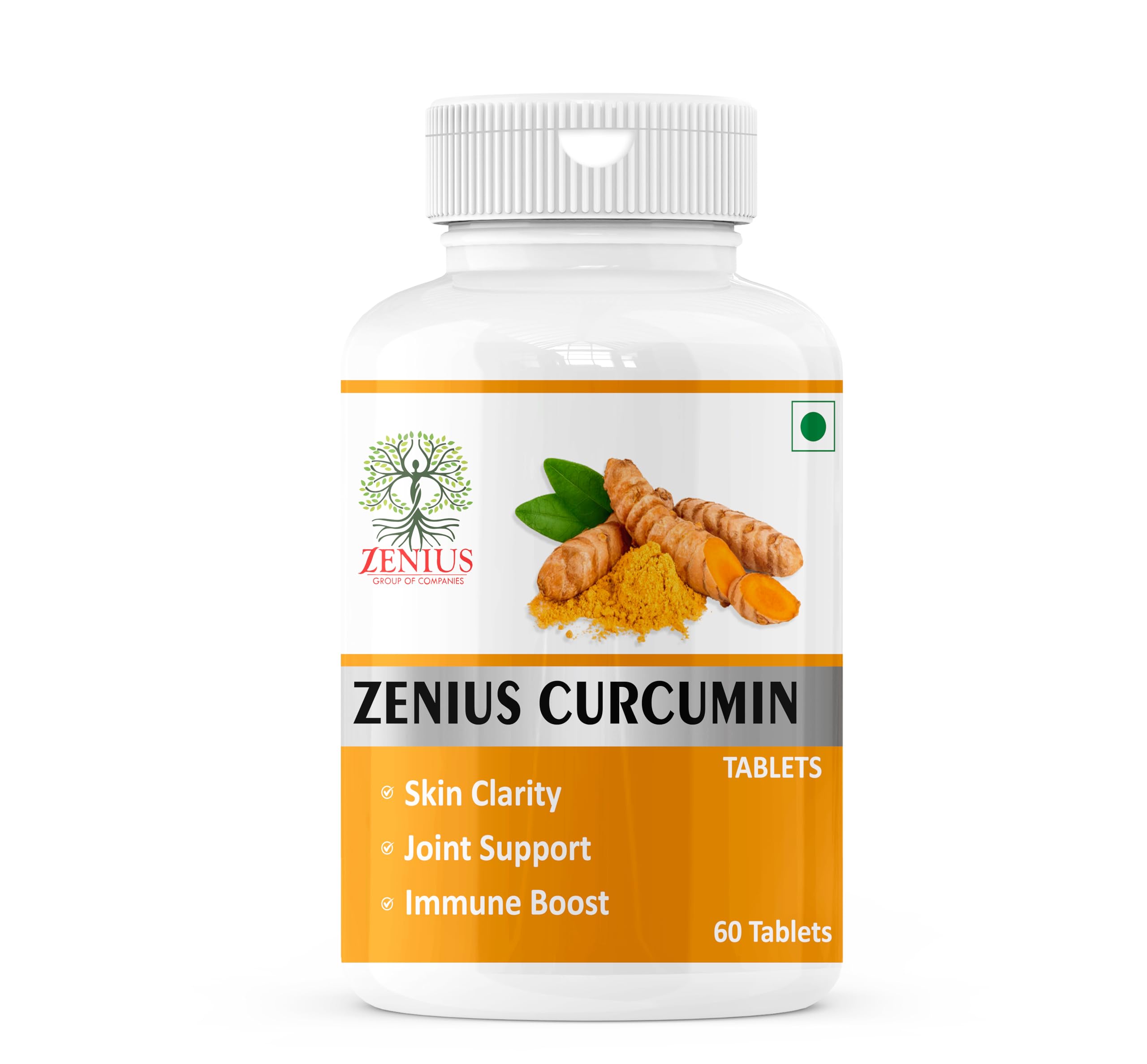 Zenius Curcumin Tablets for Skin Clarity, Joint Support and Immune Boost, 60 Tablets-picture-12