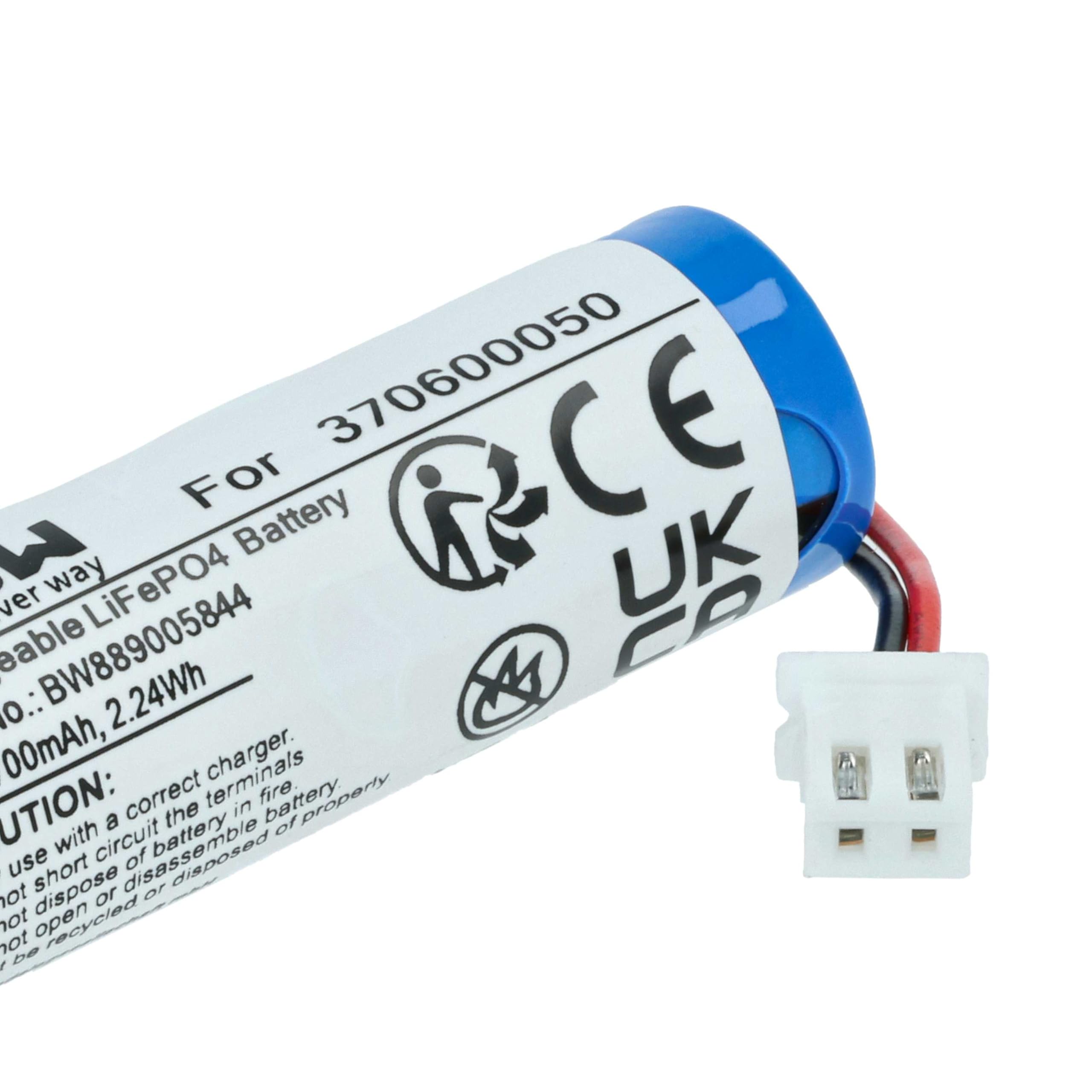 vhbw 4X wymienne baterie do Carrera 370600050 do samochodów wyścigowych (700mAh, 3,2V, LiFePO4, 50 x 16 x 14 mm, JST ZH)