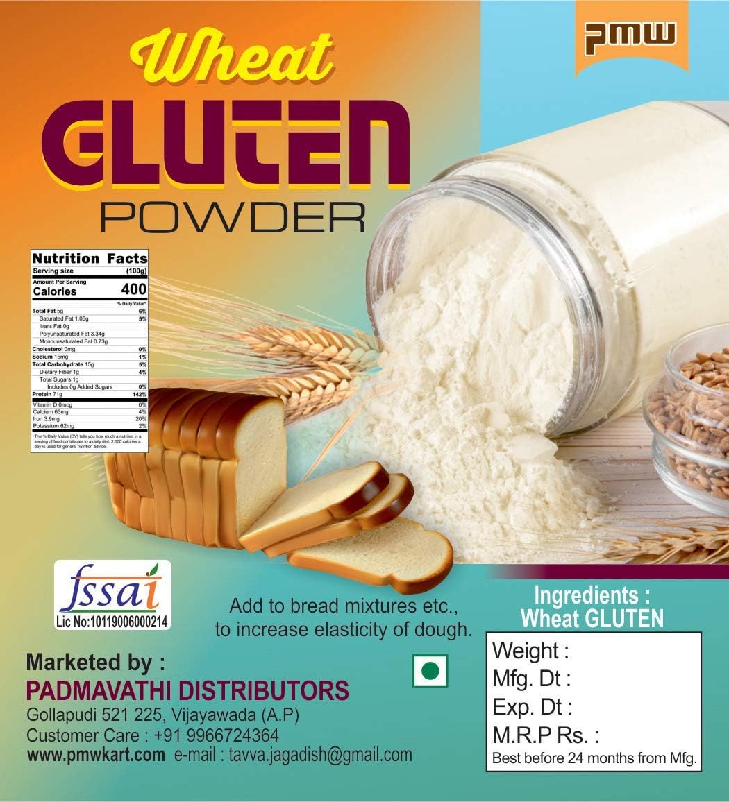 Zenza Grade A Quality Wheat Gluten Powder 500 Grams