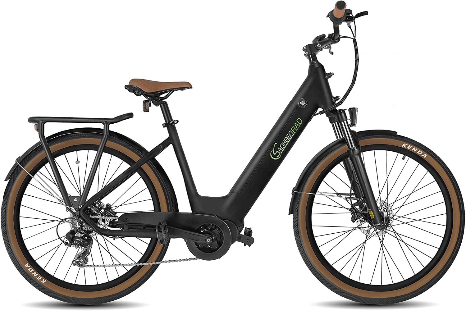 Velo Electrique Adulte C5 Centro - VAE SUV Tout-Terrain avec Cadre Bas - Moteur Central 70Nm et Capteur de Couple - Autonomie 130km - VTC Ville et Trekking 27.5 Pouces