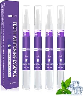 Zahnaufhellungsstift Lila 4er Set, präzises Gel