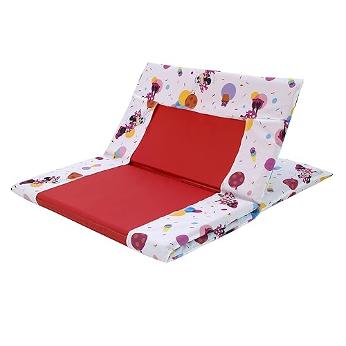 Miniatura 5 de NoJo Disney Minnie Mouse Let's Party - Sábana para siesta preescolar con globos, cupcakes y confeti, color rosa, lavanda y blanco