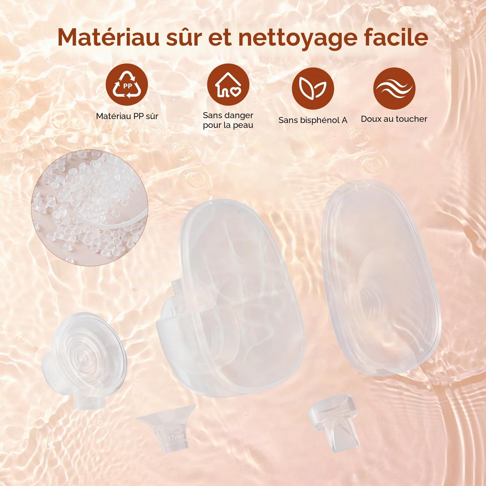 Tire-lait électrique, tire-lait portable mains libres avec 4 modes 12 niveaux, sans BPA, silencieux, portable et léger avec bride 17/19/21/24mm, affichage LED intelligent