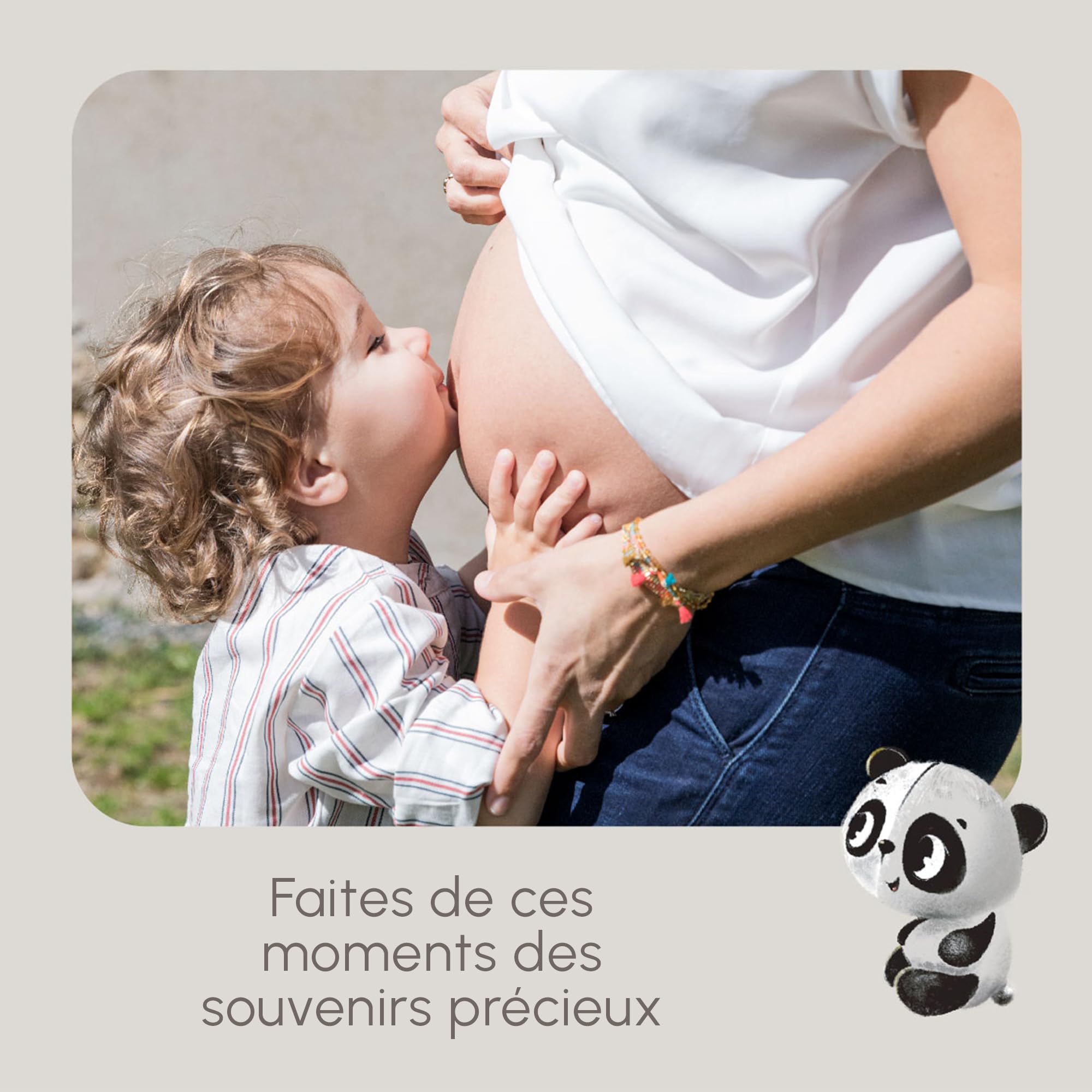 Tiny Love Double Frame Photo, Cadre Personnalisé, Empreinte Main Pied Bebe, Kit Cadre Bebe Argile, Kit Empreinte, Testé Dermatologiquement, Cadeau Naissance, Coffret Tout-en-un, Tiny Creations, Bois