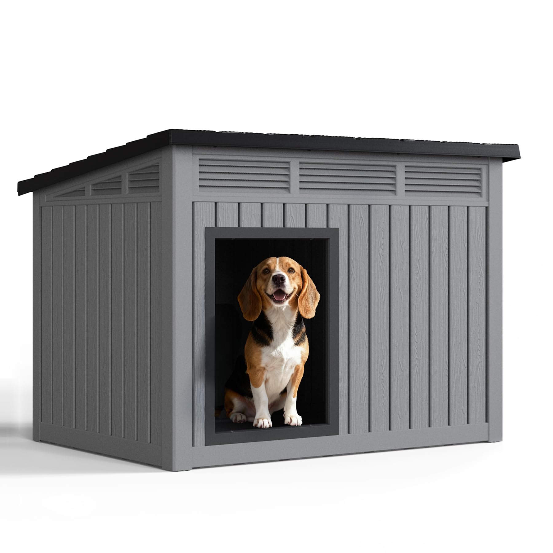 Casas para perros pequeños para exteriores y patios amplios de resina