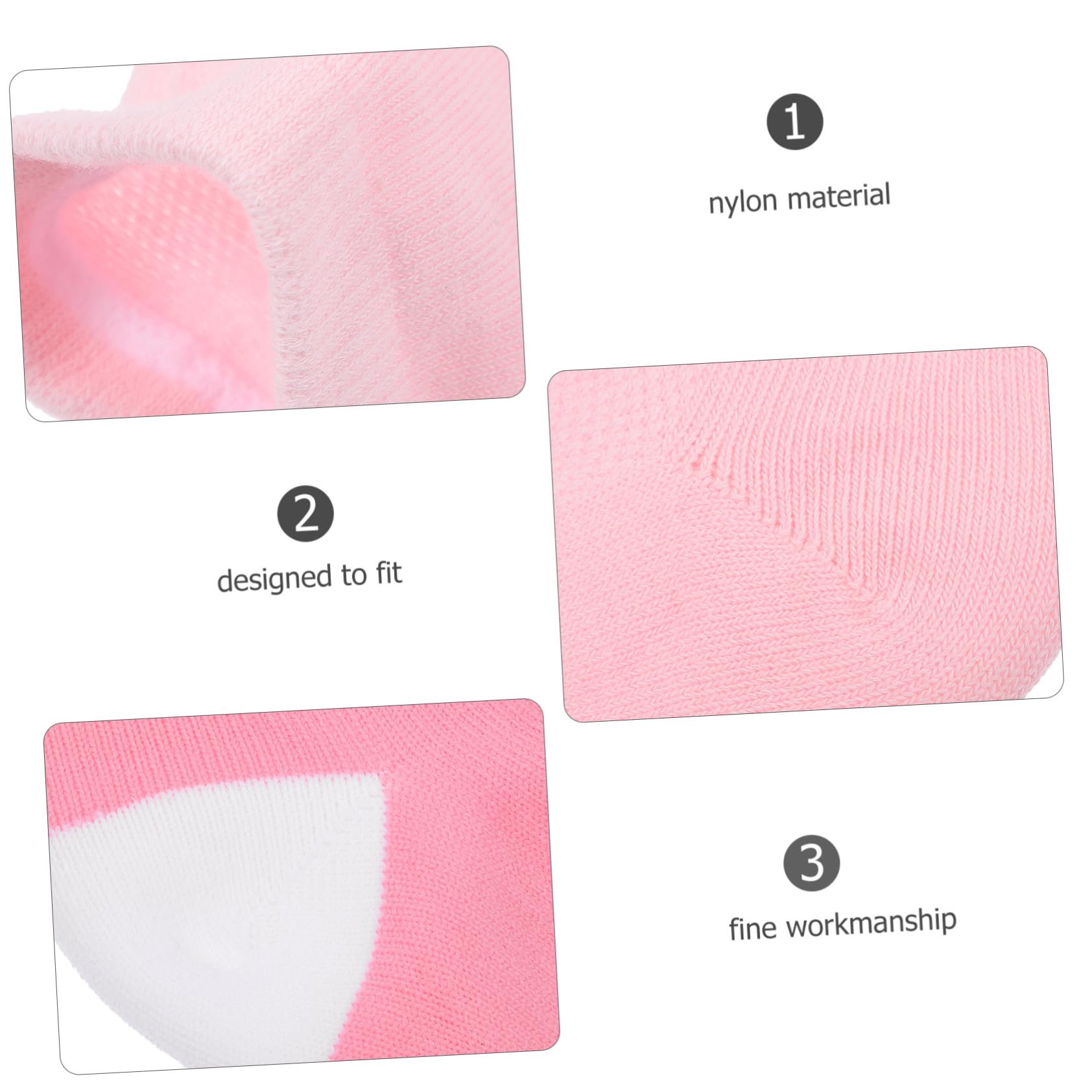 SOESFOUFU Replaceable Heel Socks Anti-Crack Foot Socks Moisturizing Gel Sleeves Comfortable Elastic for Day Use