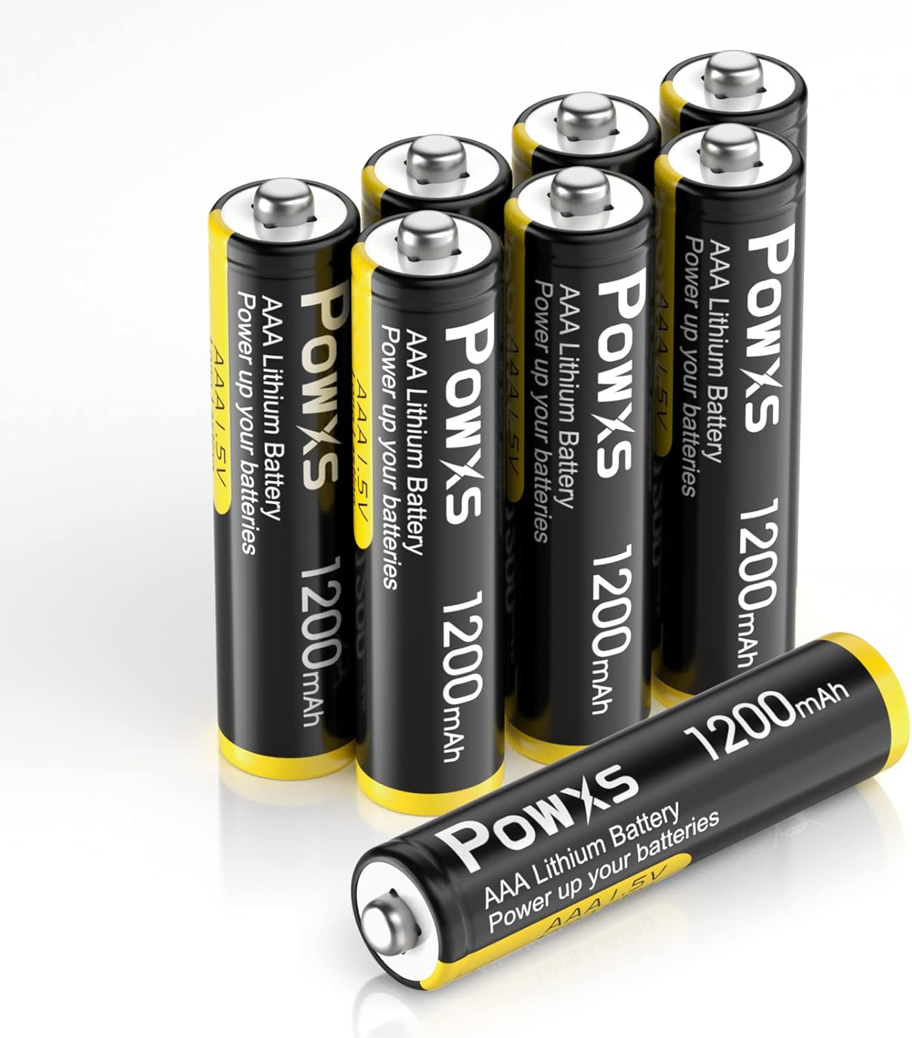 POWXS AAA Lithium Batteries 8 Pack 1.5V Lithium Iron Micro 3A Batteries ...