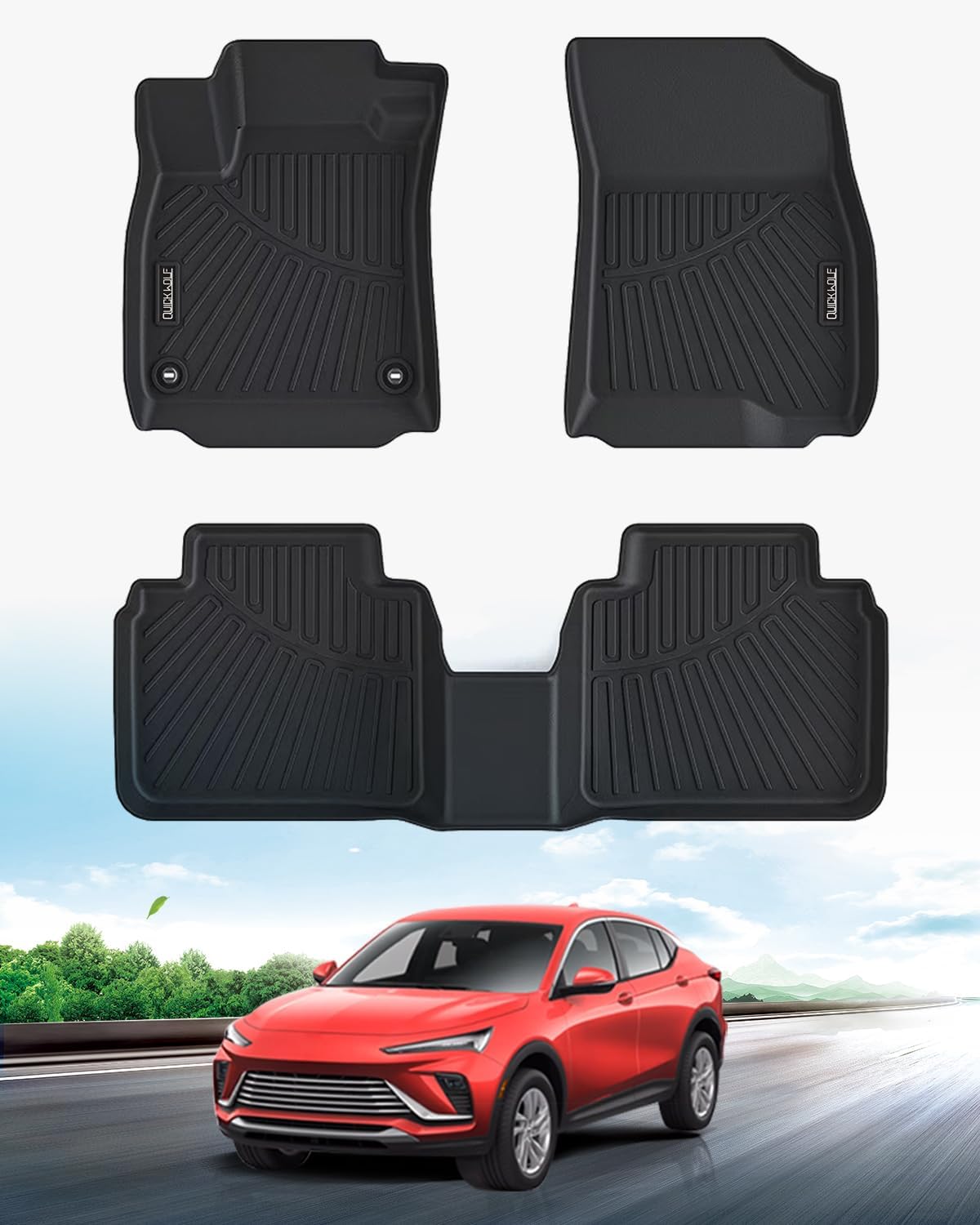 Quickwolf All Weather Car Floor Mats for 2024 Buick Envista