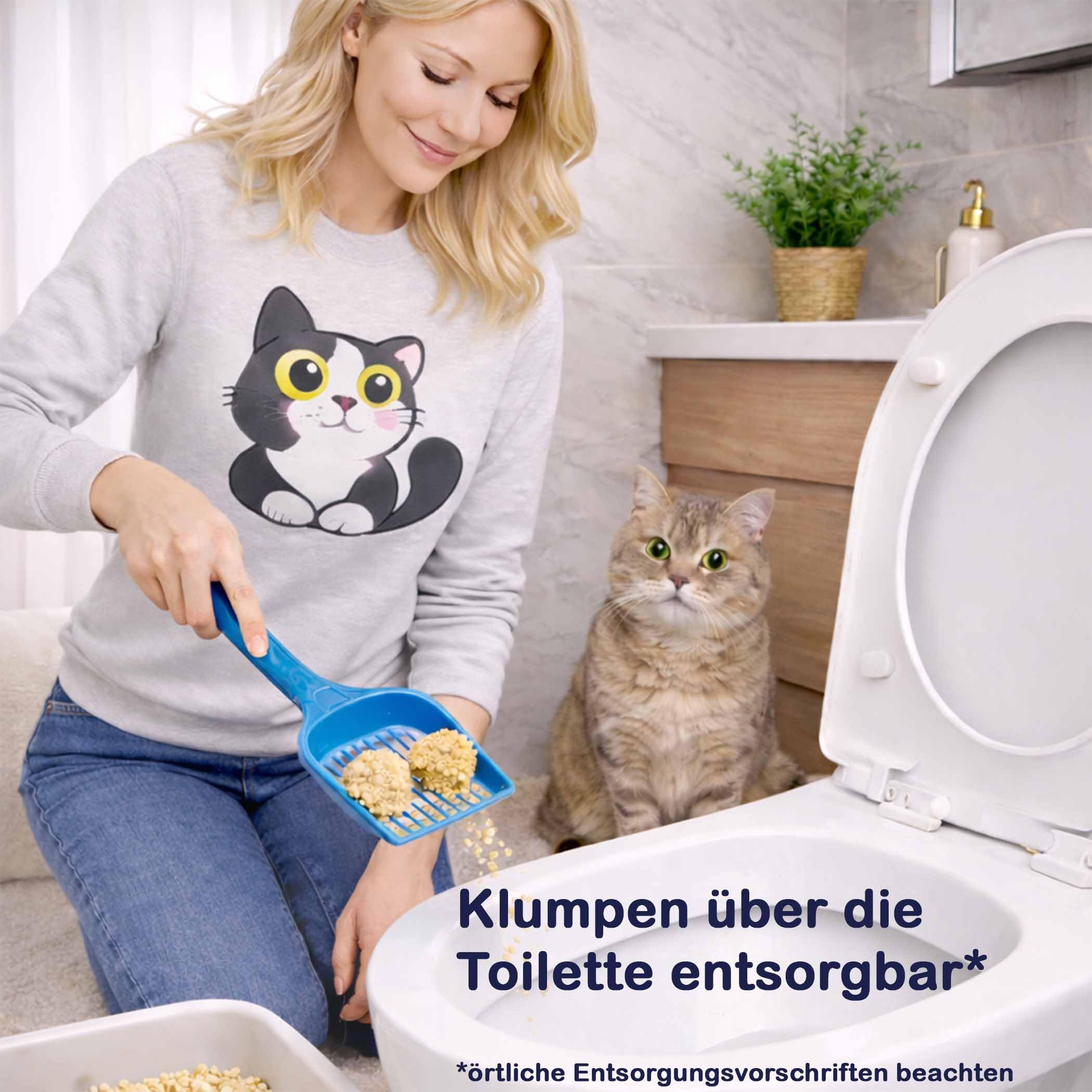 GreenCat Naturklumpstreu Katzenstreu 8X 12L (96L)