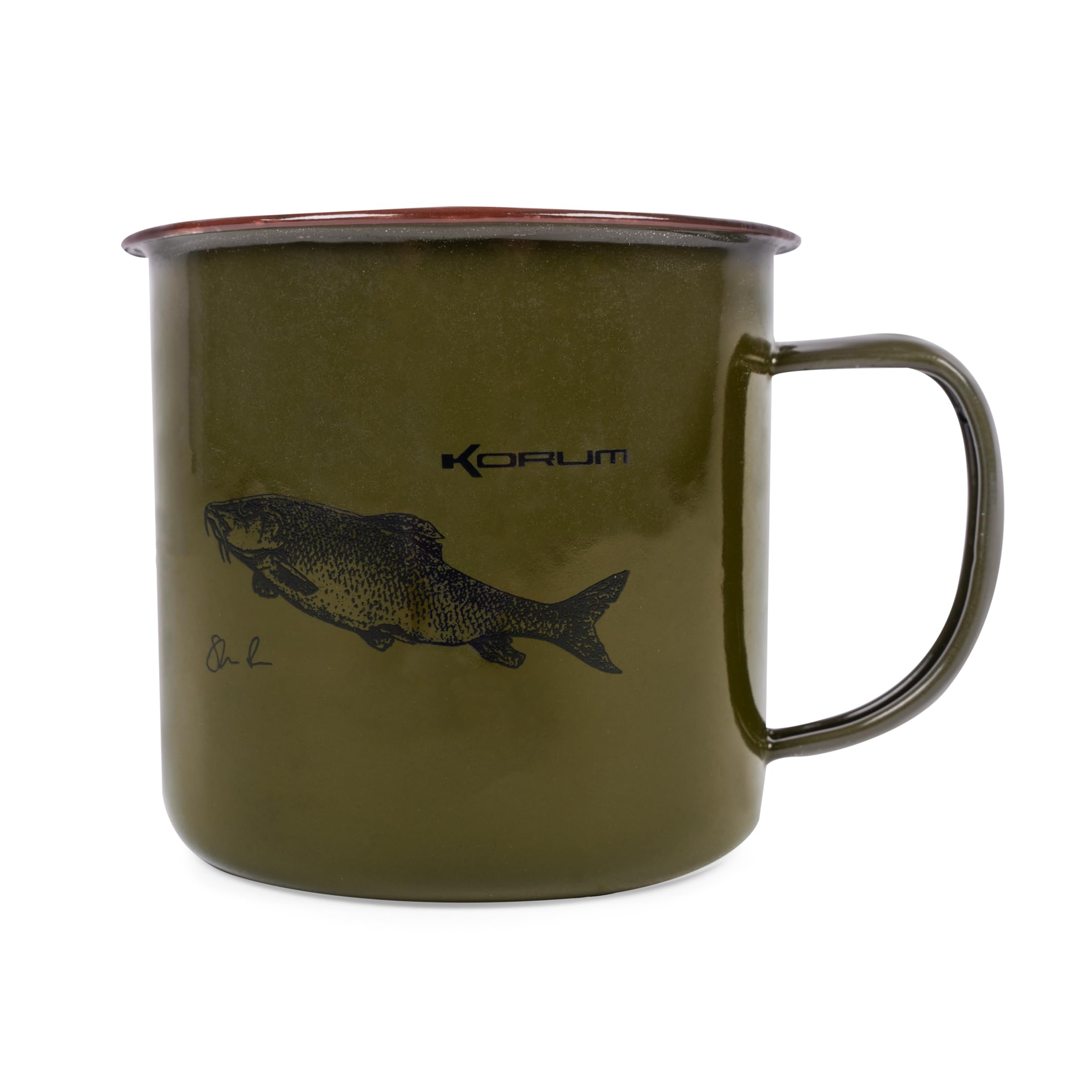Preston Korum Enamel Mug Classic Barbel Design