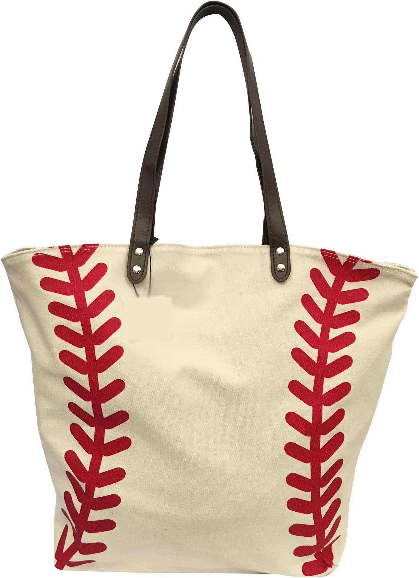 Baseball Sports Canvas Tote Bag Handbag XLarge 21" L X 17" H X 8" W