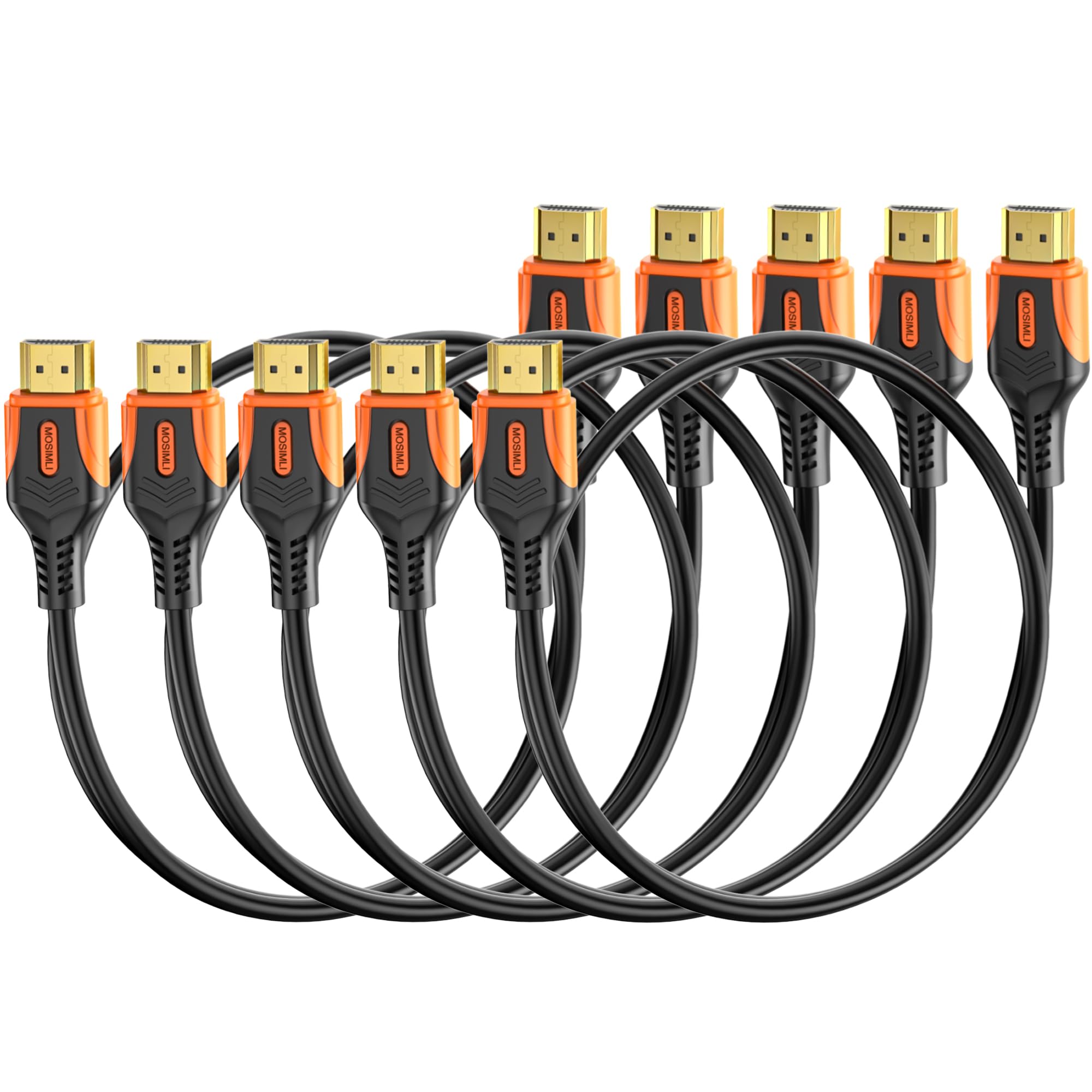 Cavo HDMI 2.0 4K da 0,9 m, cavo HDMI ad alta velocità da 18 Gbps per pulito, supporta 4K a 60 Hz e 2K a 240 Hz, HDR10, ARC, Dolby, DTS, HDCP 2.2 per TV, monitor, PC, laptop, commutatore