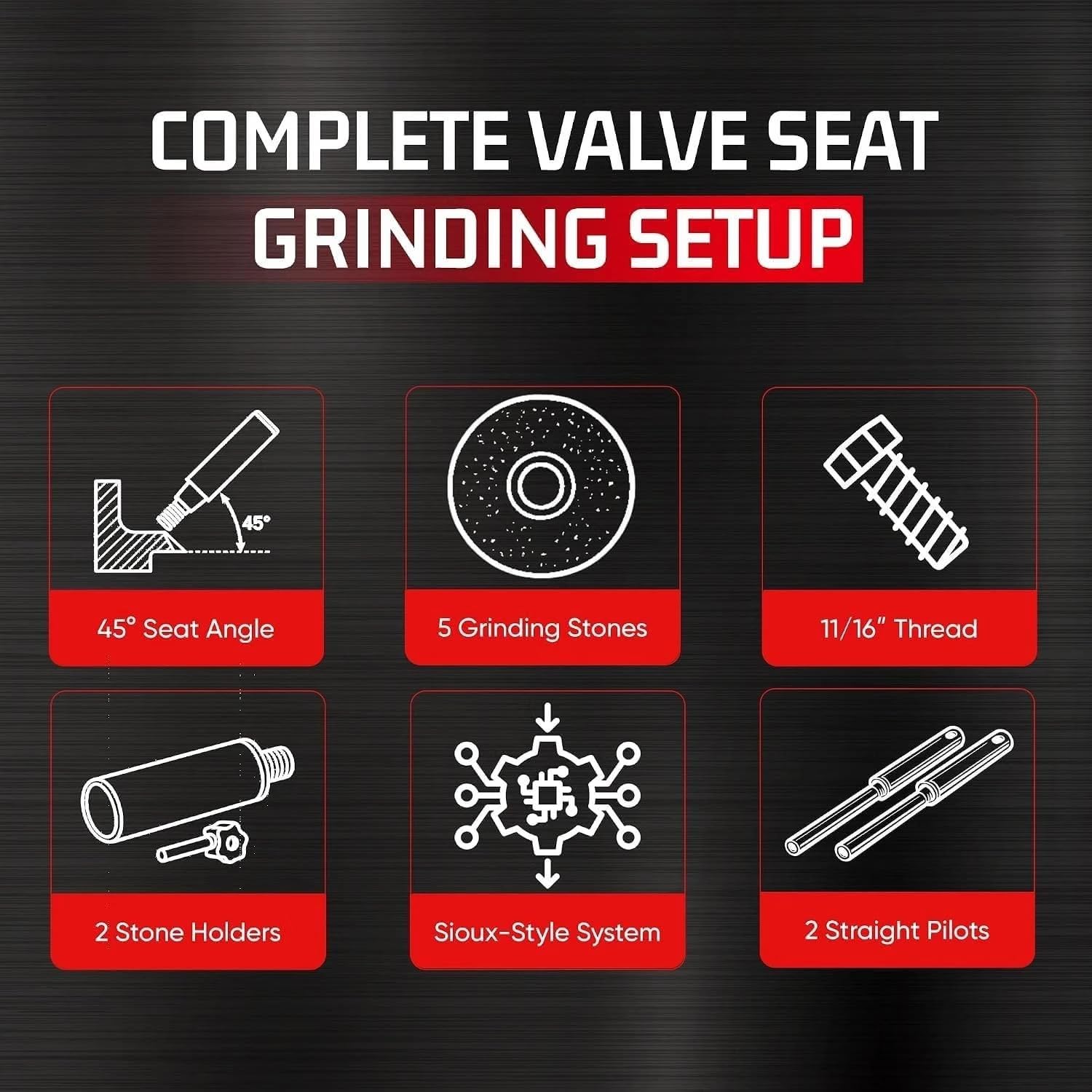 Sioux Style Valve SEAT - Kit completo de rectificado
