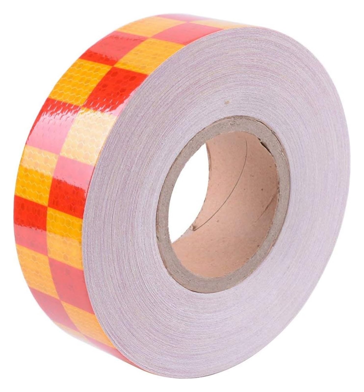 Autocollants réfléchissants, ruban réfléchissant 2"x 16 pieds Orange Rouge Avertissement de nuit Attention Adhésif Vérificateur de visibilité Marquage Autocollant Rouleau Film Camion RV Remorque Batea