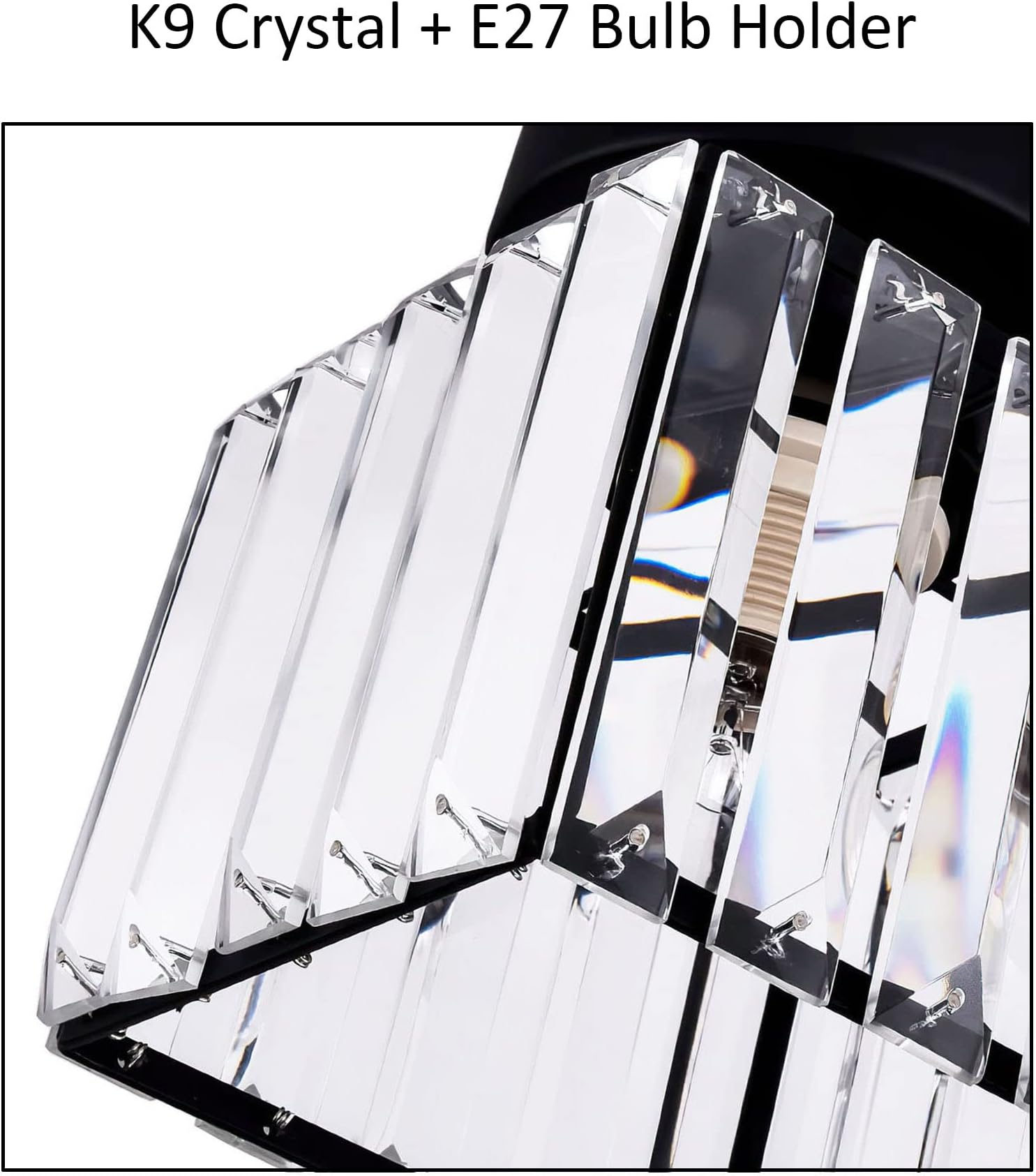 Kryształowe oświetlenie sufitowe Sxtiger, elegancki design, 13 cm zdjęcie 4