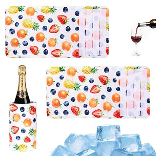 Reusable Wine Bottle Cooler Sleeve with Gel Technology - Portable Chilling Holder for Champagne, Sparkling, Red and White Wine, No Ice Needed, Freestanding Design for Indoor/Outdoor Use - Amazon product rated Grade B