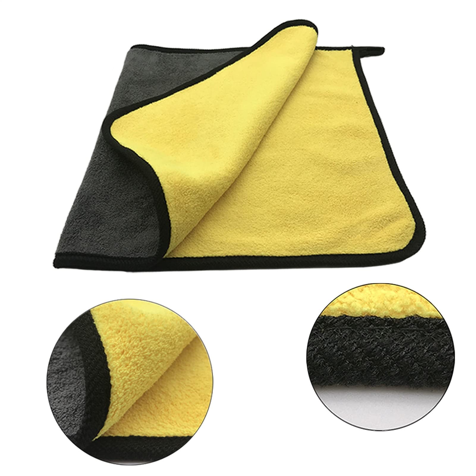 asciugamano asciutto Asciugamano in microfibra per auto Asciugamano per lavaggio in panno in microfibra per auto Panno per la pulizia in microfibra Asciugamano per asciugare l'autolavaggio Dettagli