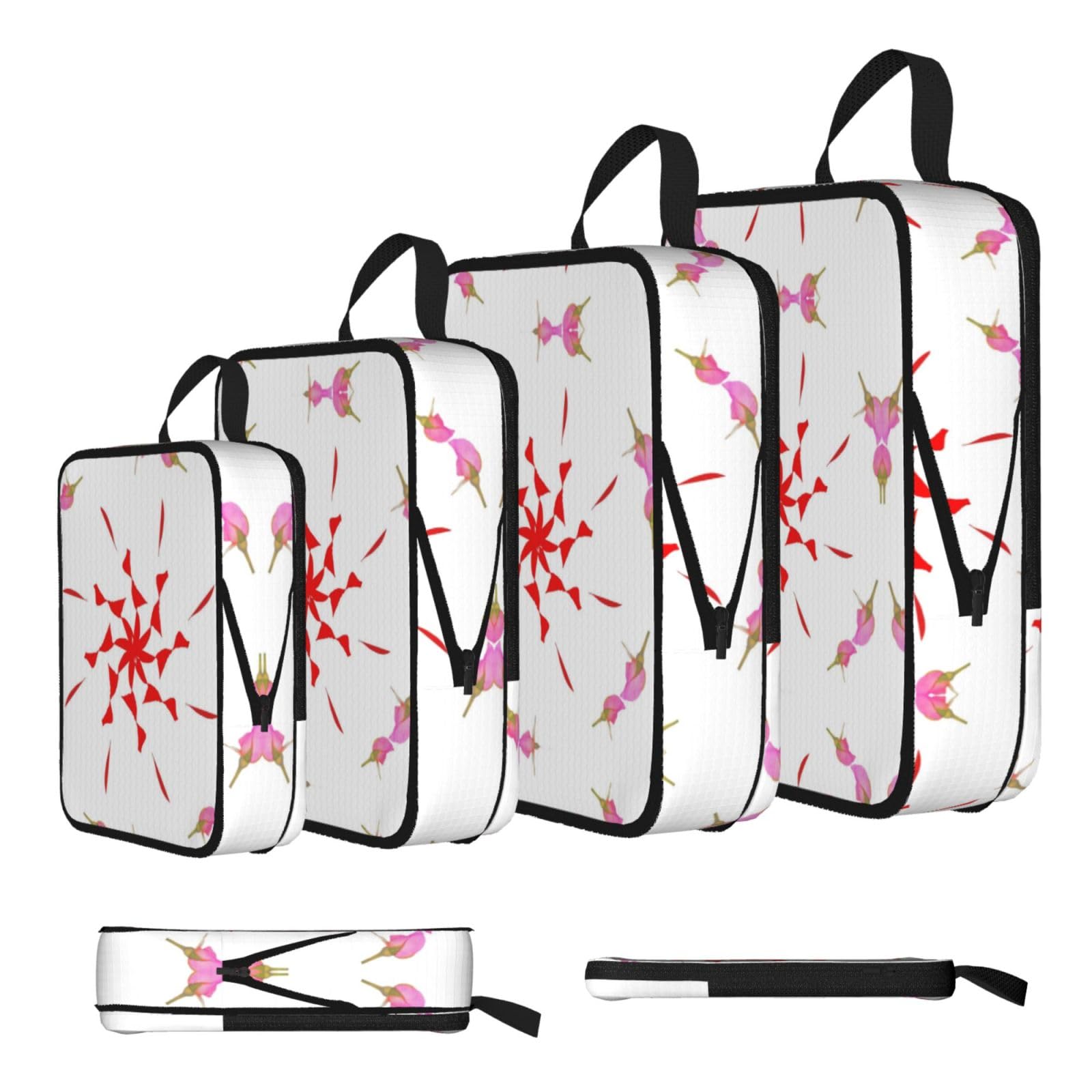 The budding and turning flower Compression Packing Cubes 4 Piece Set