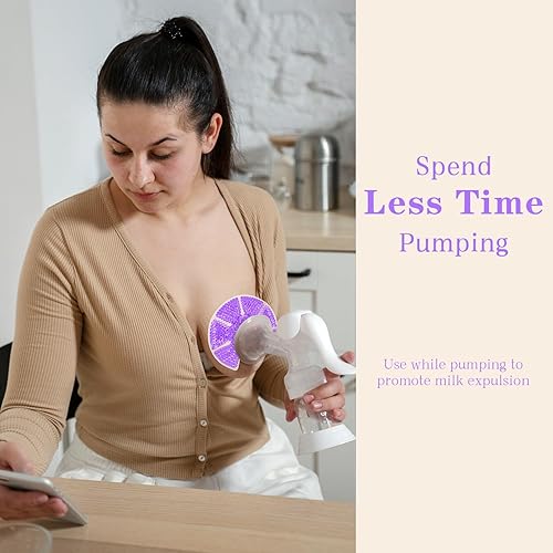 Miniatura 5 de Paquetes de hielo con cuentas de gel para pecho calientefrío, almohadillas de calor para lactancia materna, dolor de lactancia, mastitis,