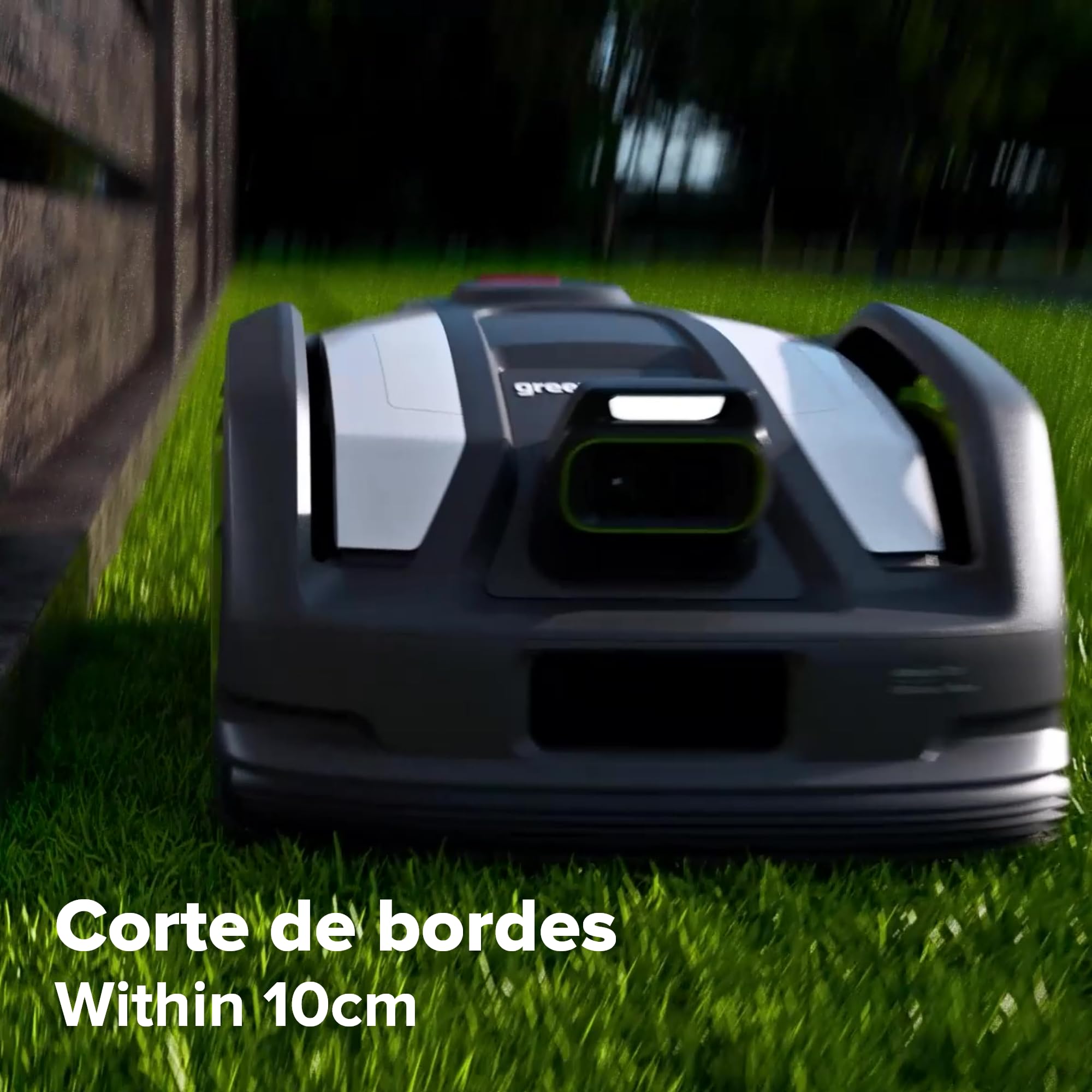 Greenworks C8 Vision+RTK – Cortacésped Robot sin Cable hasta 800 m², Mapeo Automático, Detección de Obstáculos 3D-ToF (Día y Noche), Gestión Multi-Zona Vía App, Garantía del Fabricante 3 Años