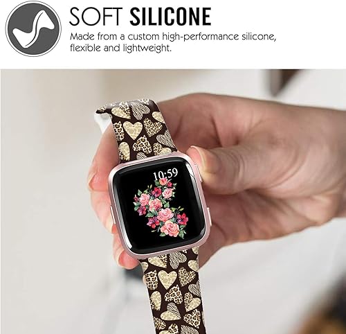 Miniatura 4 de DOO UC Correas de reloj con diseño floral de Pascua compatibles con Fitbit VersaVersa LiteVersa Special para hombres, mujeres y niñas, correa