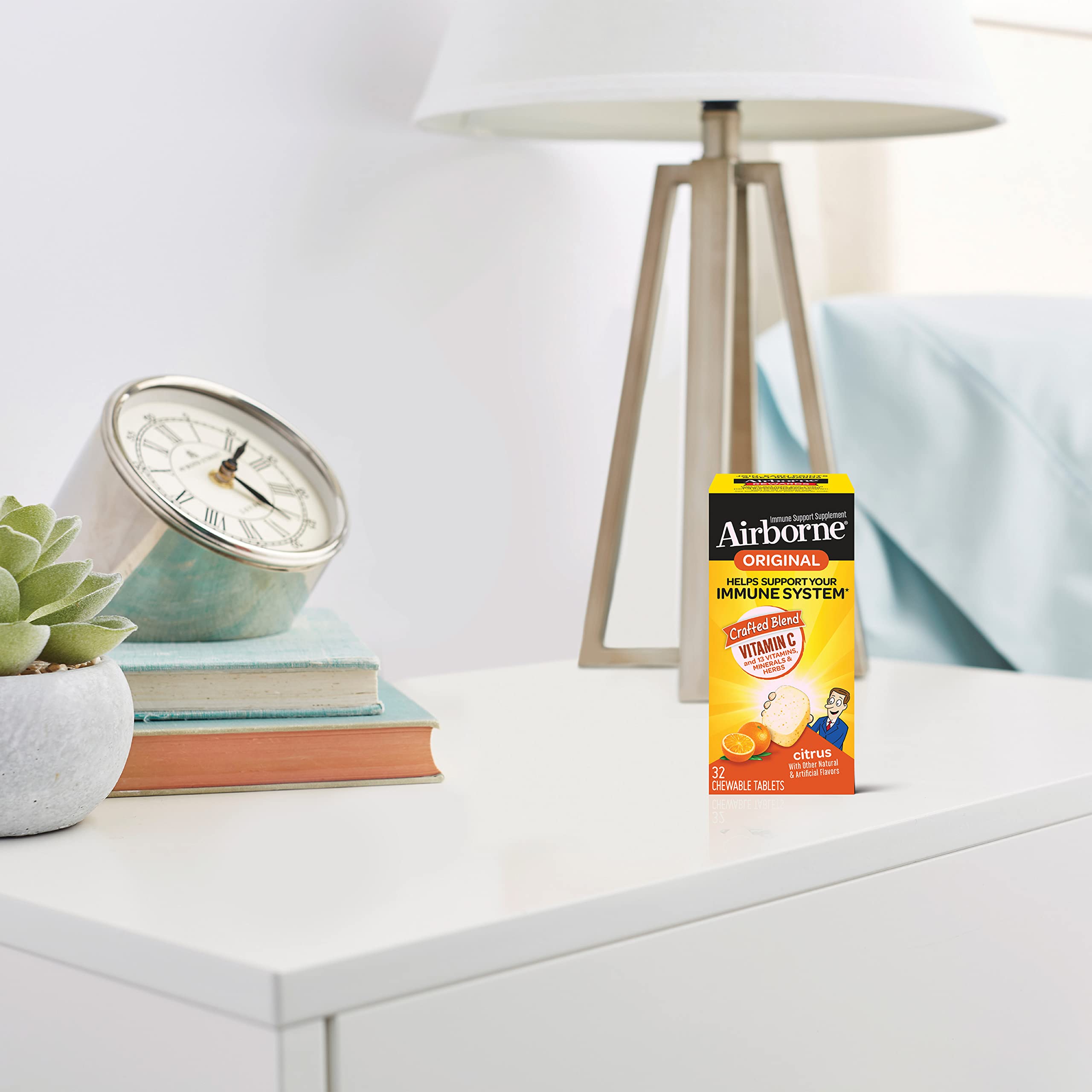 Buy Airborne Vitamin C 1000mg (per serving) Citrus Chewable Tablets