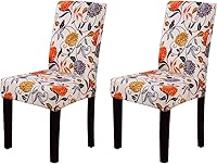 Vista 9 de Fundas elásticas para sillas de comedor, extraíbles y lavables, protector de asiento funda para silla Parson para comedor, fiesta, banquete, hotel