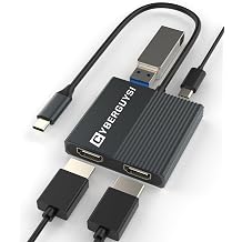 Cyberguys 4-in-1 USB-C to Dual HDMI Adapter