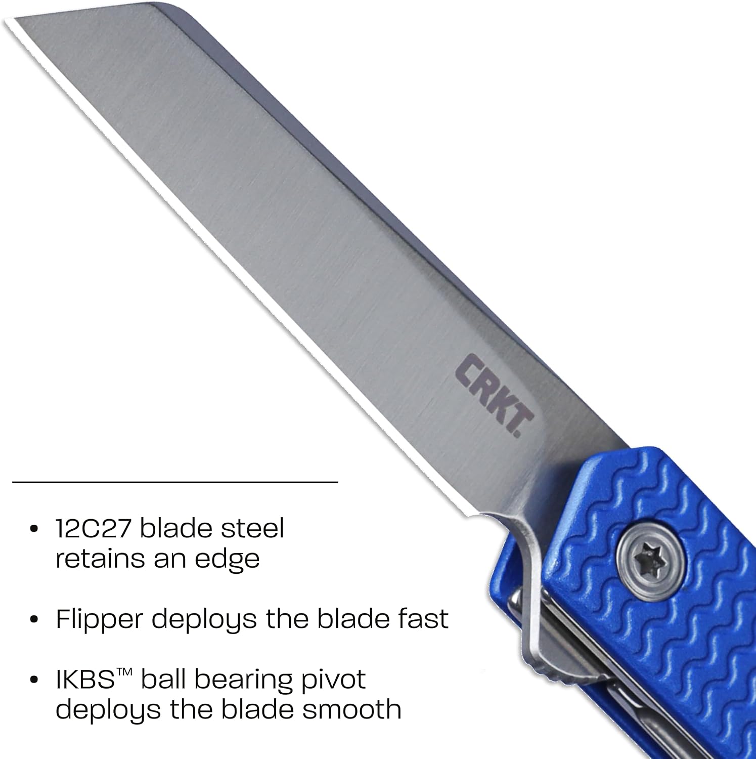 CRKT Ceo Microflipper EDC Folding Pocket Knife: Gentleman's Knife, Everyday Carry, Liner Lock, Aluminum Handle with Deep Carry Pocket Clip 7083