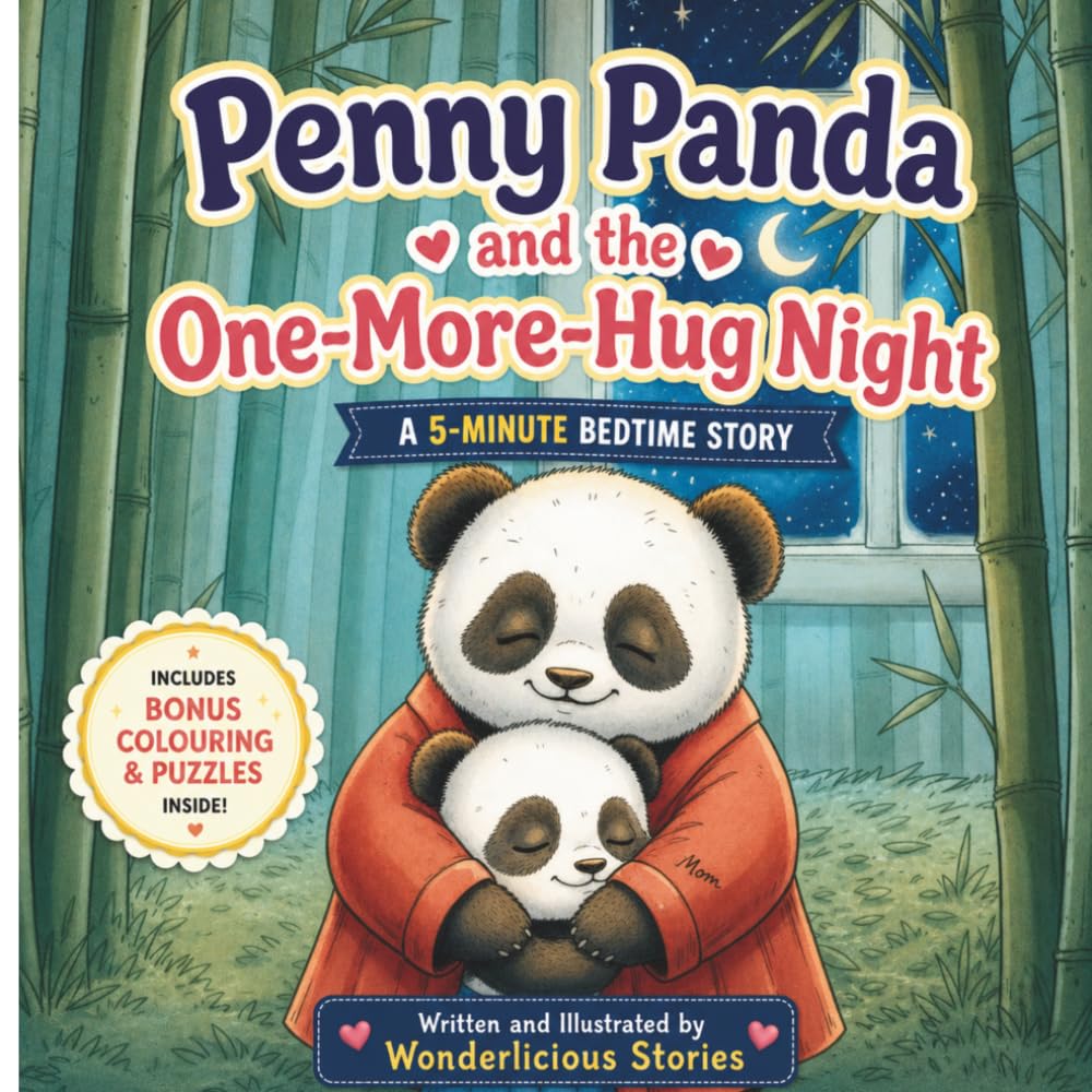 Penny Panda and the One-More-Hug Night: A 5-Minute Bedtime Story