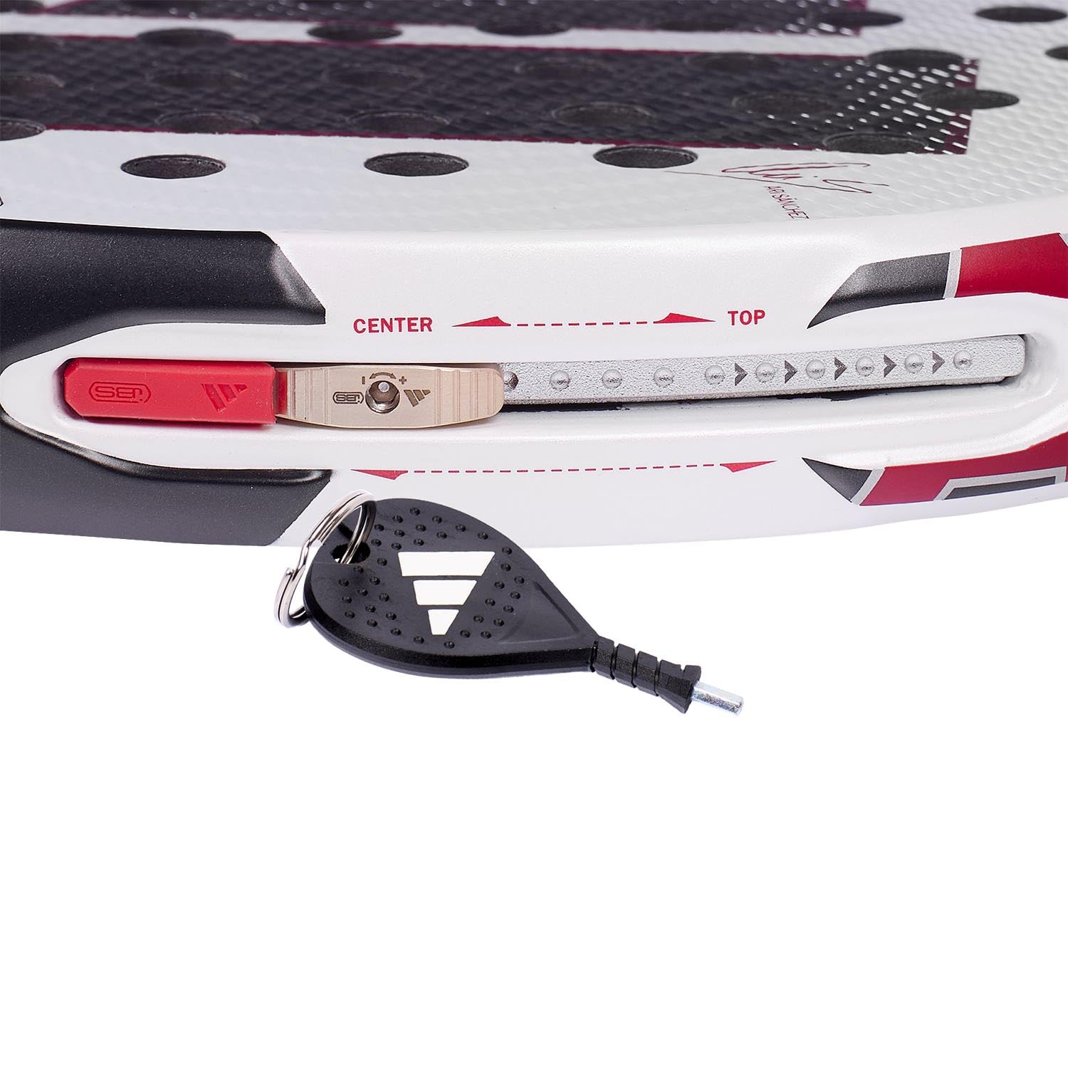 Pala de Padel adidas Arrow Hit Pro EDT 2026 ARI Sanchez, Blanco, Forma Diamante, Goma eva Soft Performance, Fibra ASC