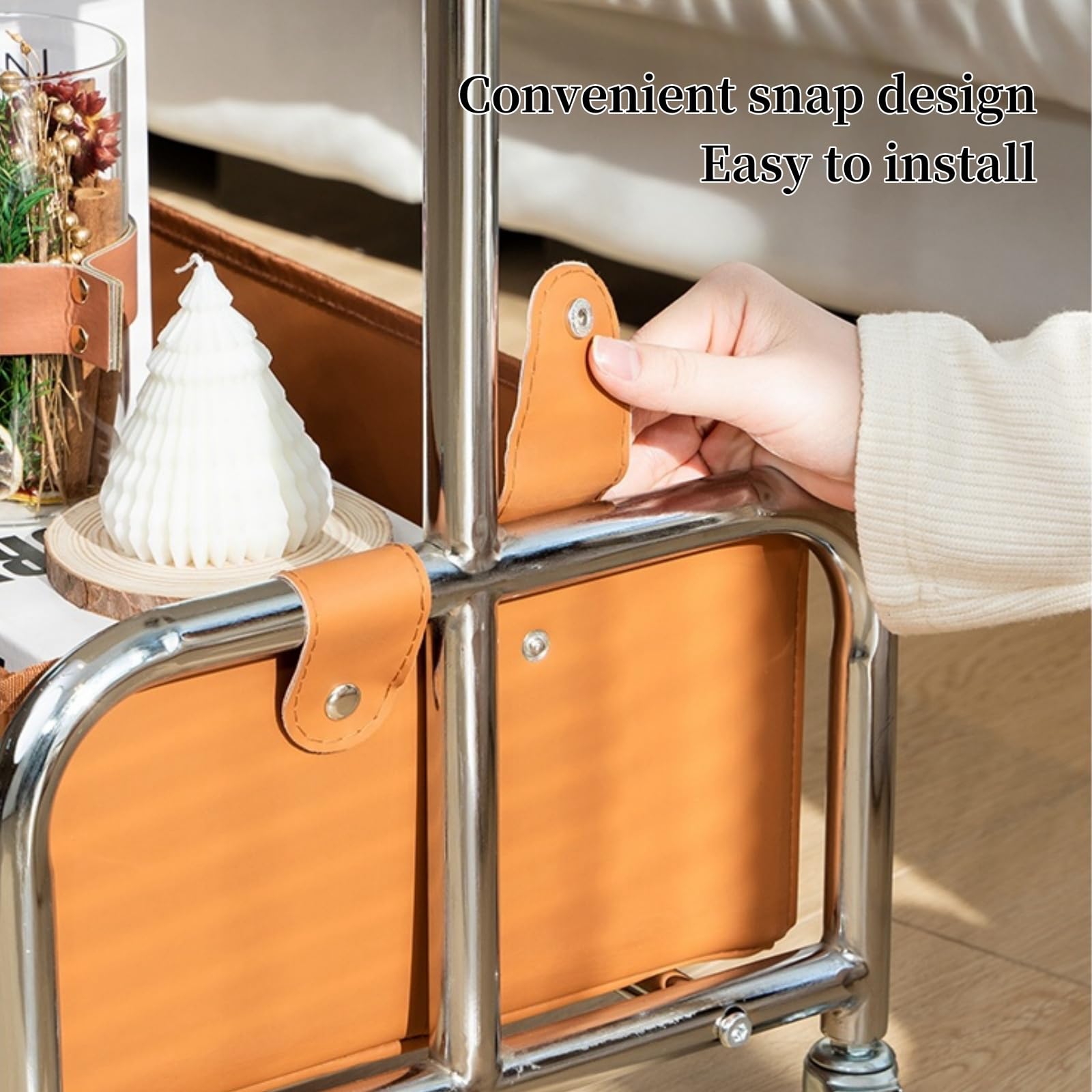 Carrello portaoggetti su ruote, carrello mobile con ripiani a 3 livelli, scaffale portatile per cucina, artigianato, bellezza o forniture per ufficio