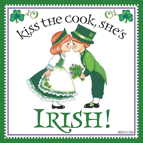 Essence of Europe Gifts Kiss The Cook She's Irish Kitchen Magnet