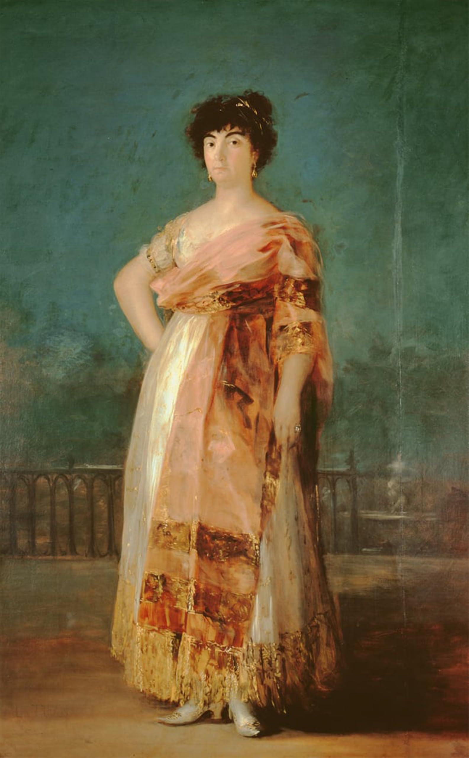 Artxlxxbn No Frame Famous Painting Art Wall Decor Abstract Art Picture Portrait Of La Tirana Maria Fernandez By Francisco De Goya Animal Pictures For Home Decor 60X90cm