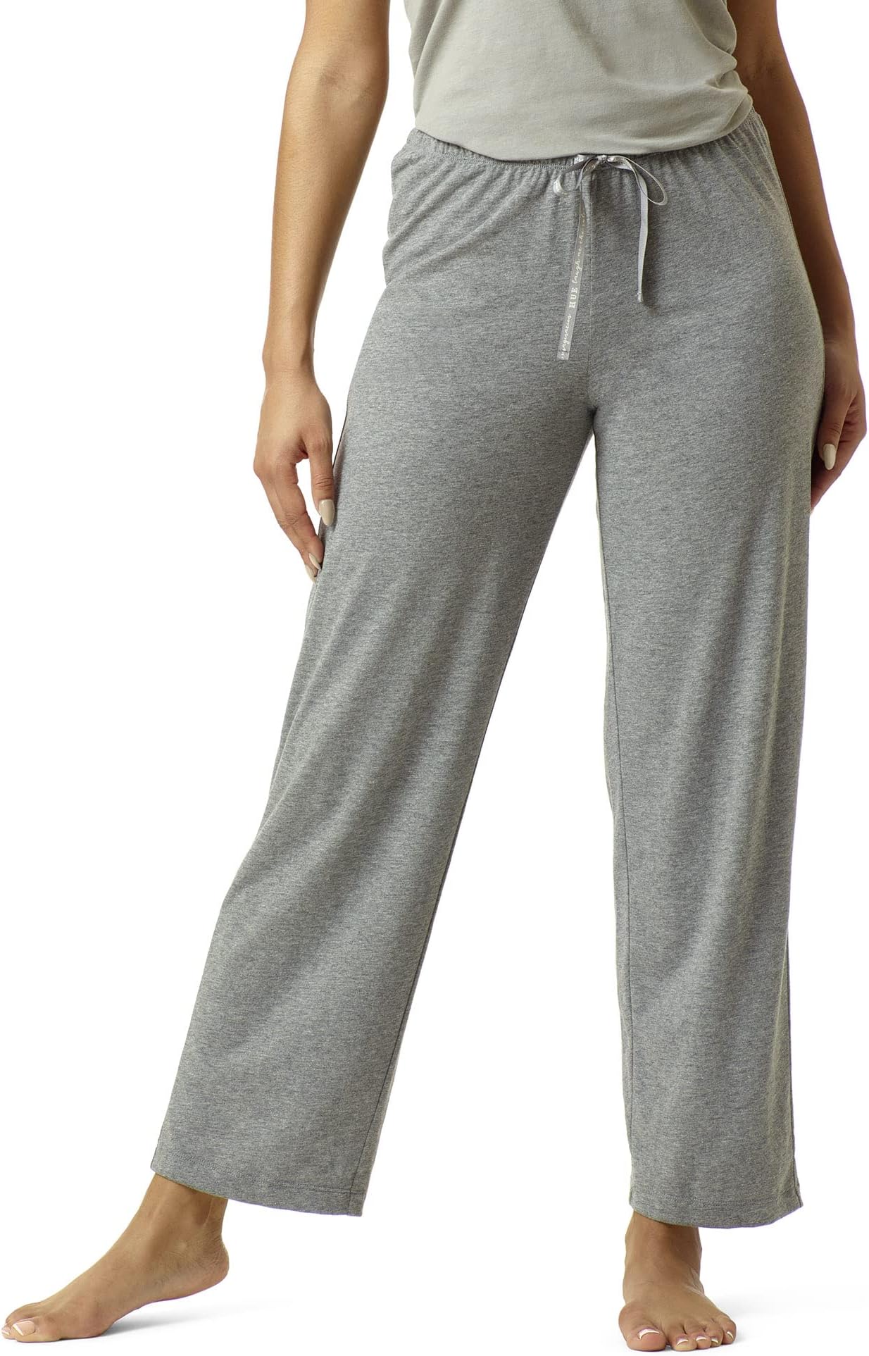 HUE womens Sleepwell Basic Printed Knit Performance Sleep Pajama Pant, Made With Temperature Regulating Technology