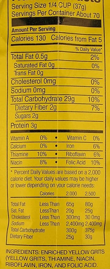 Moss Water Ground Yellow Corn Grits 5 Lbs miniatura 2
