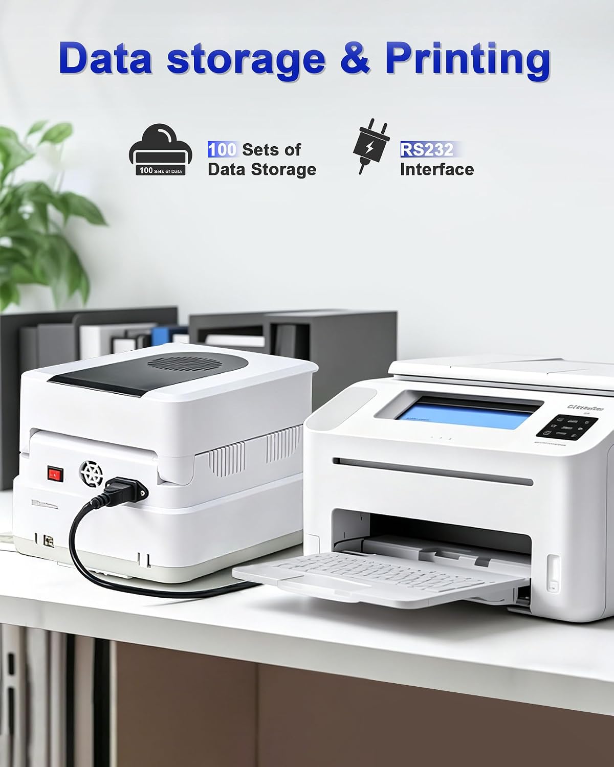 Halogen Moisture Analyzer, 0.001g Precision Digital Moisture Meter, Rapid Heating Moisture Tester 40-180°C for Food Coffee Beans Wood Pellets Nuts, 5-inch Touch Screen RS232
