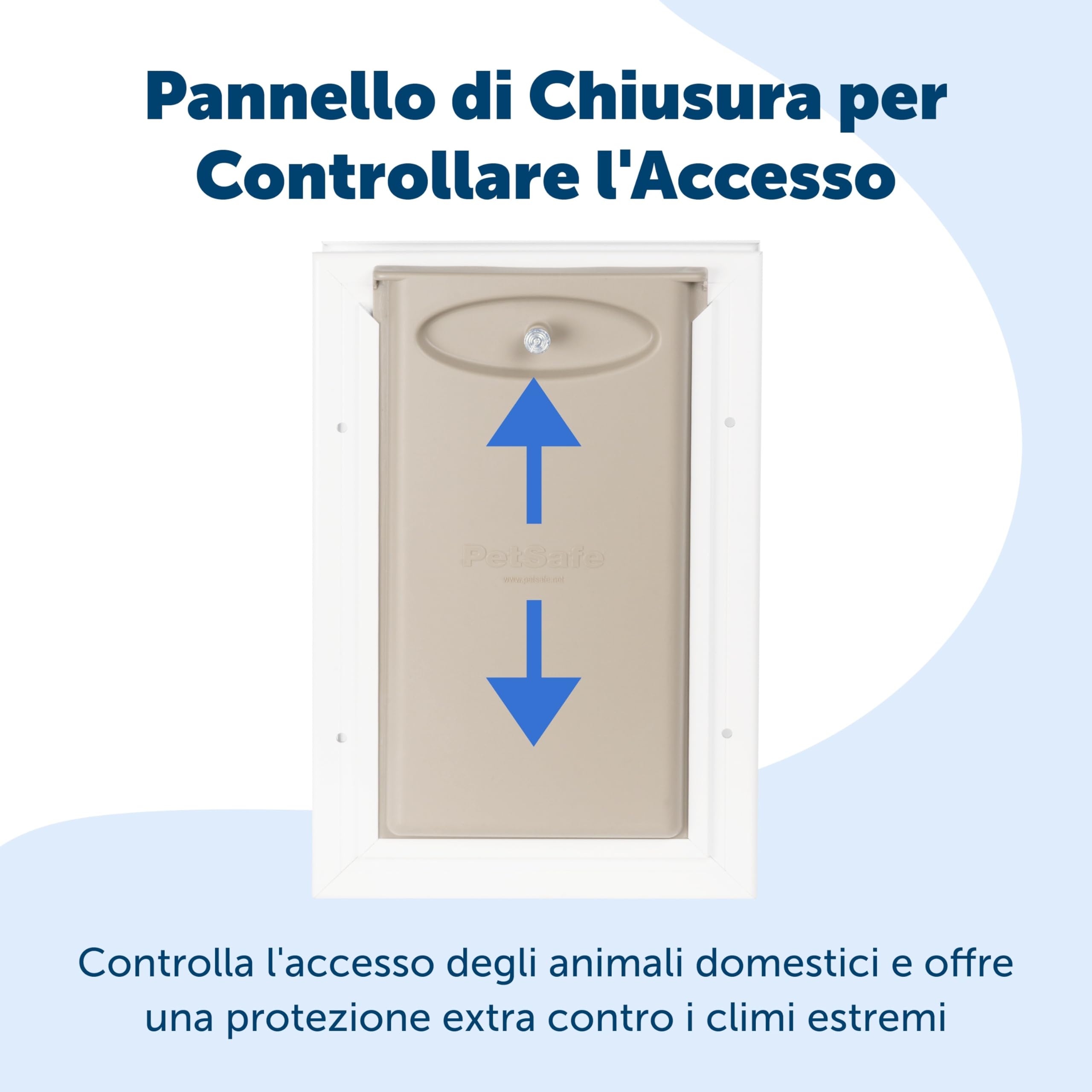 PetSafe Porta per Animali in Alluminio, Design Durevole, Facile da Installare, Guarnizione Resistente alle Intemperie, Per Più Animali, XL