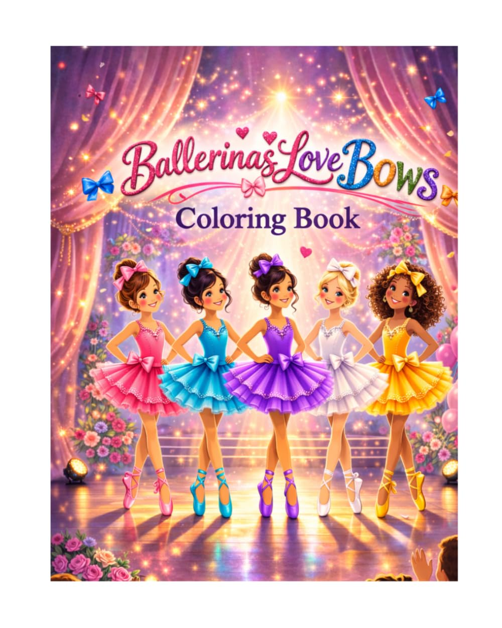 Ballerinas Love Bows: Coloring Book