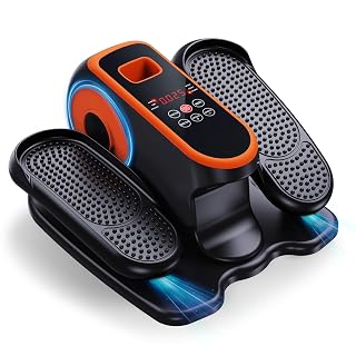 Under Desk Elliptical Machine, Electric Leg Exerciser While Sitting for Seniors, Quiet Portable Elliptical Machine with 12 Adjustable Speeds, Seated Pedal Exerciser with Remote Control - Amazon product rated Grade A