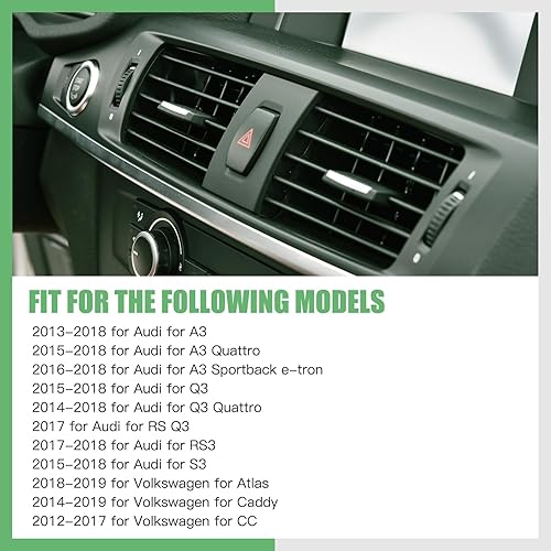 Miniatura 6 de SCITOO Reemplazo del actuador de puerta de mezcla de calentador HVAC para Q3 15-18, para Q3 14-18, para CC 12-17, para palancas de puerta de mezcla