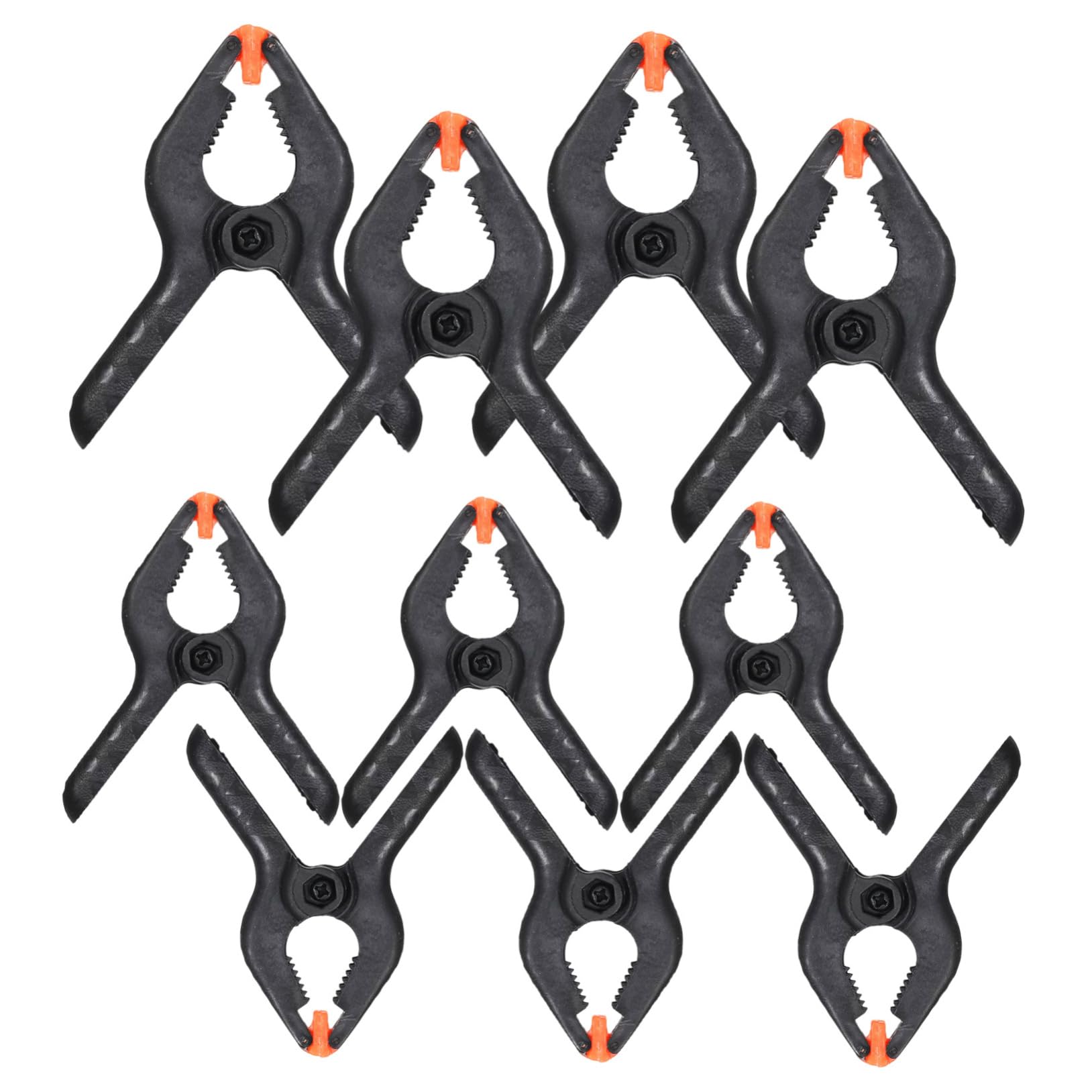 DECOMELODY Strong Plastic Spring Clamps 10 Pack Miter Spring Clamps Kit Large Clips for Woodworking Quick Operation