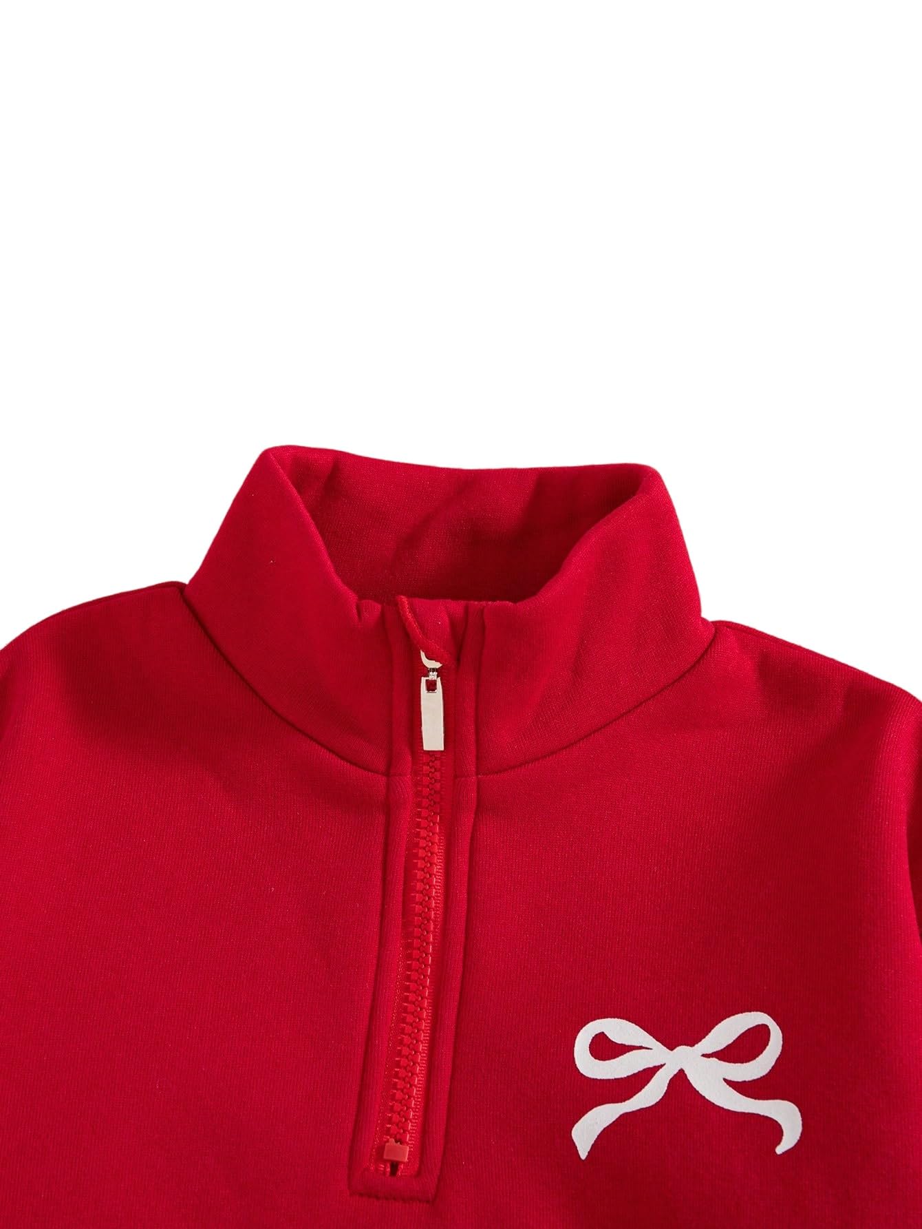 SweatyRocks Dwuczęściowy zestaw odzieży dla dziewczynek w wieku 8-12 lat, bluza i spodnie, spodnie do biegania, z kokardką, ubrania