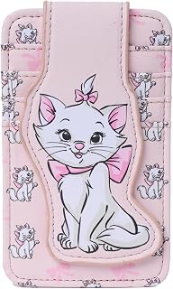 Disney 카드 홀더 여성용 슬림 컴팩트 지갑 신용 스몰 스냅 여행 노벨티, 마리 아리스토캣 핑크