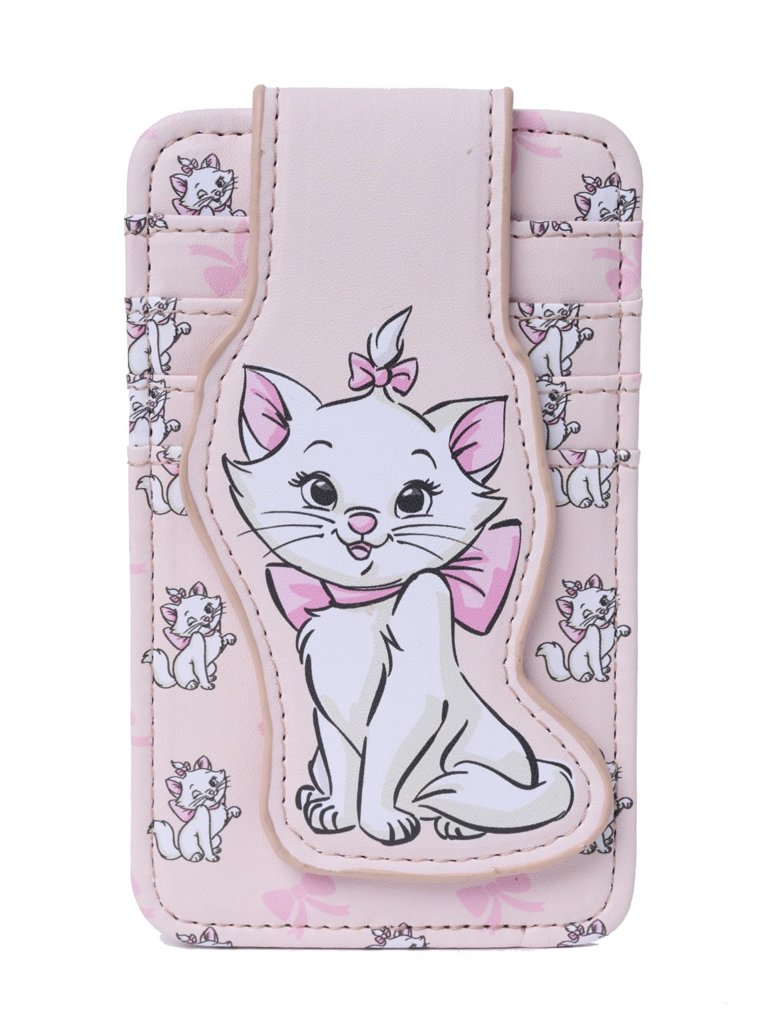 Disney Card Holder Women Slim Wallet Marie Aristocats Cat Pink