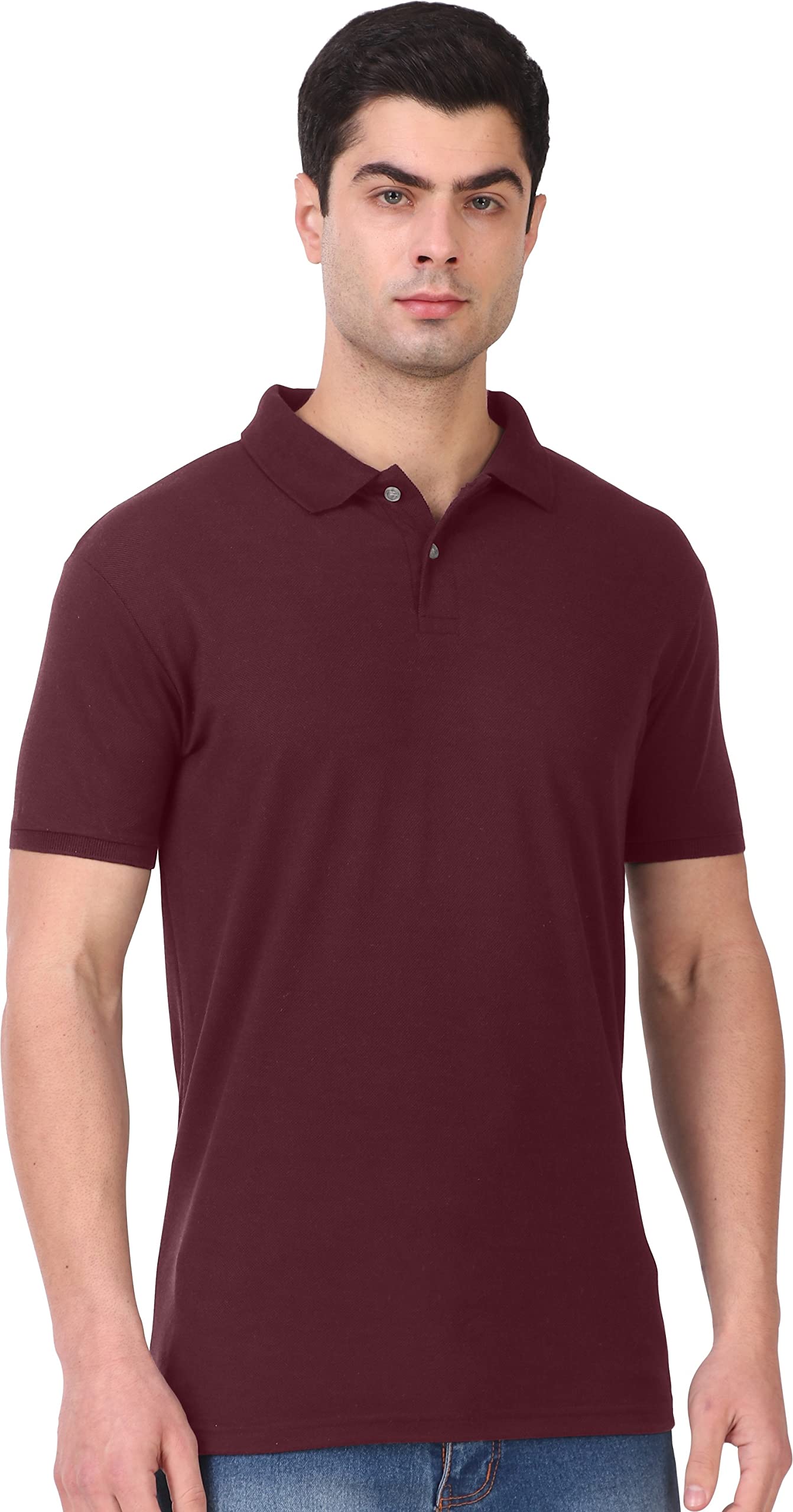 MOKITO Solid Men Polo Neck T-Shirt